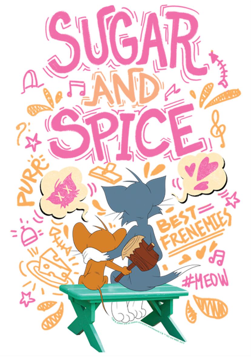 Girls 46x Tom and Jerry: The Movie Sugar Spice Graphic Top