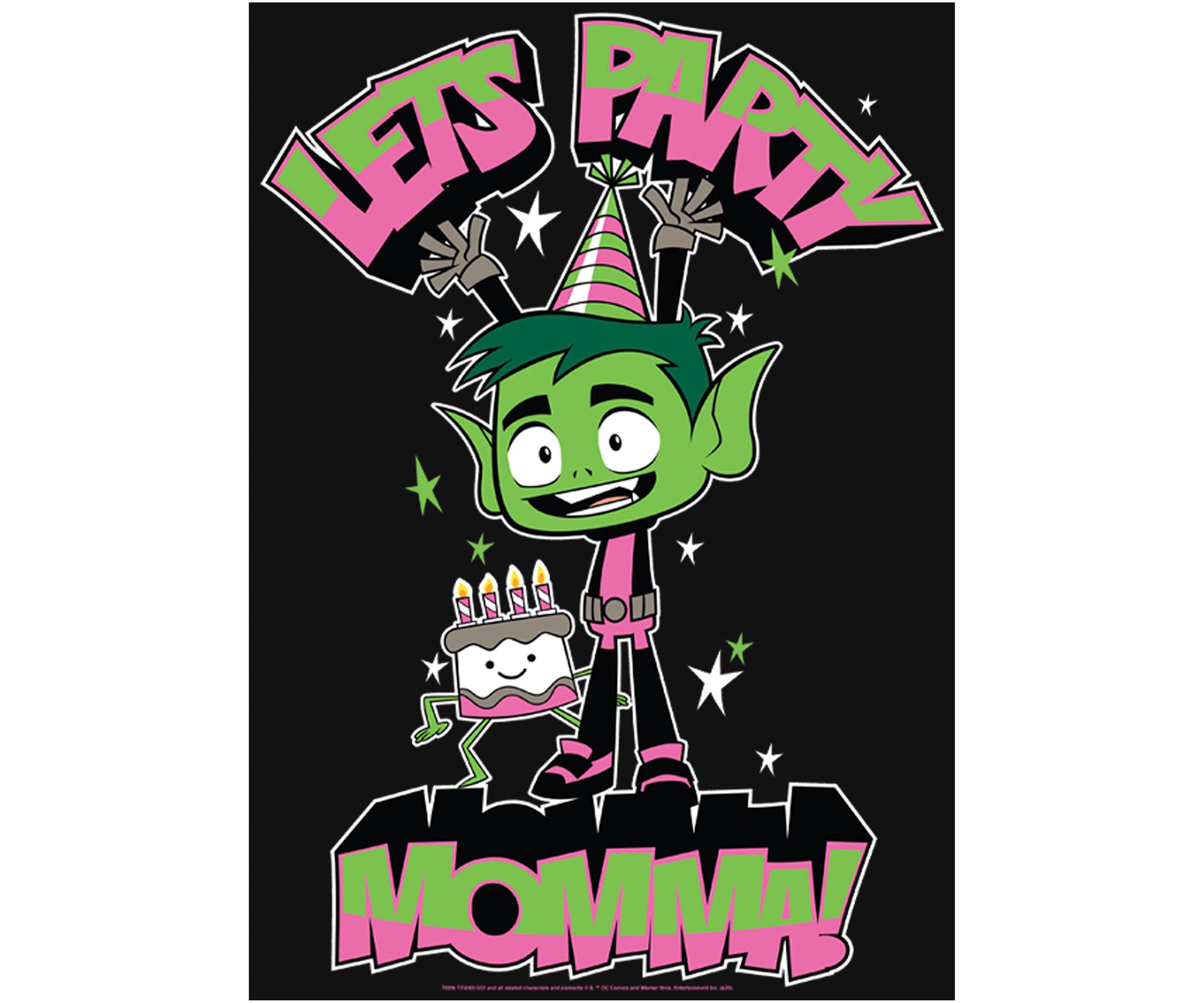 Girls 46x Teen Titans Go! Party Momma Graphic Top