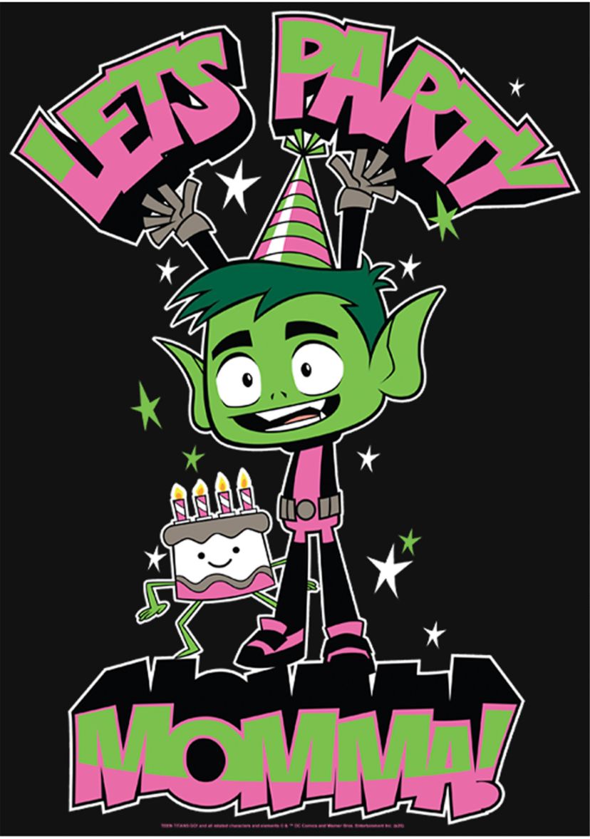 Girls 46x Teen Titans Go! Party Momma Graphic Top