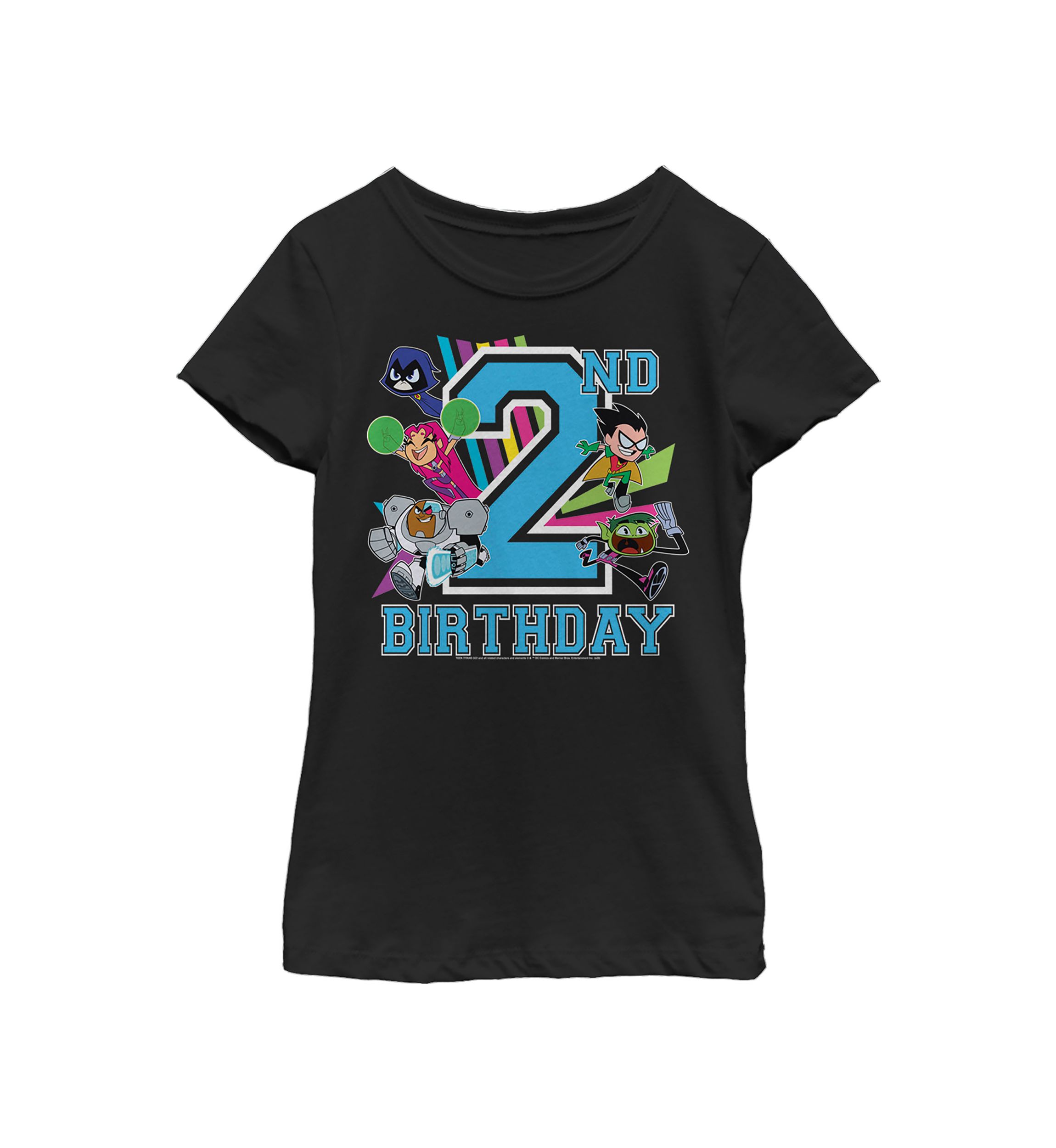Girls 46x Teen Titans Go! Teen Titans Go 2nd Birthday Graphic Top