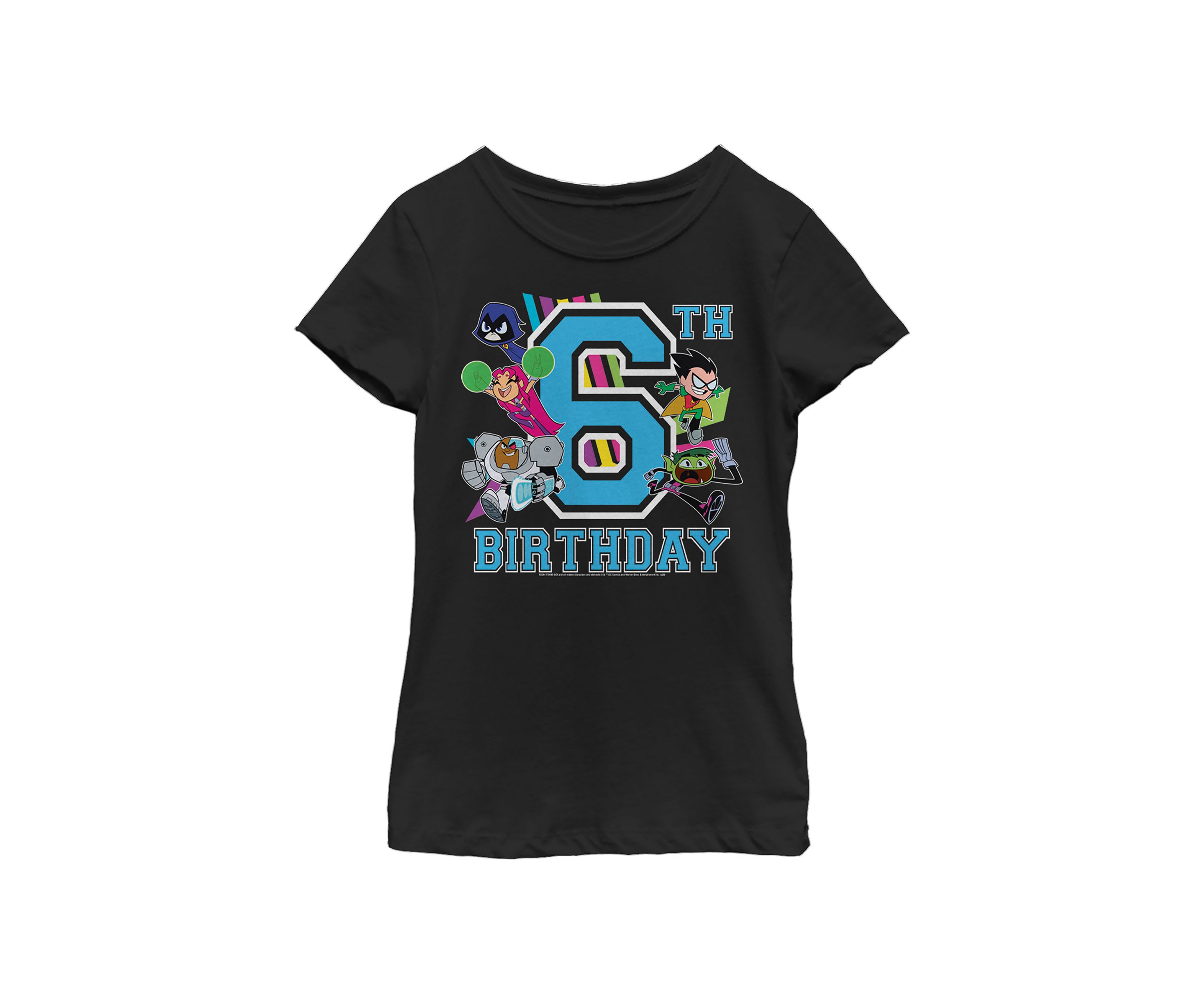 Girls 46x Teen Titans Go! Teen Titans Go 6th Birthday Graphic Top