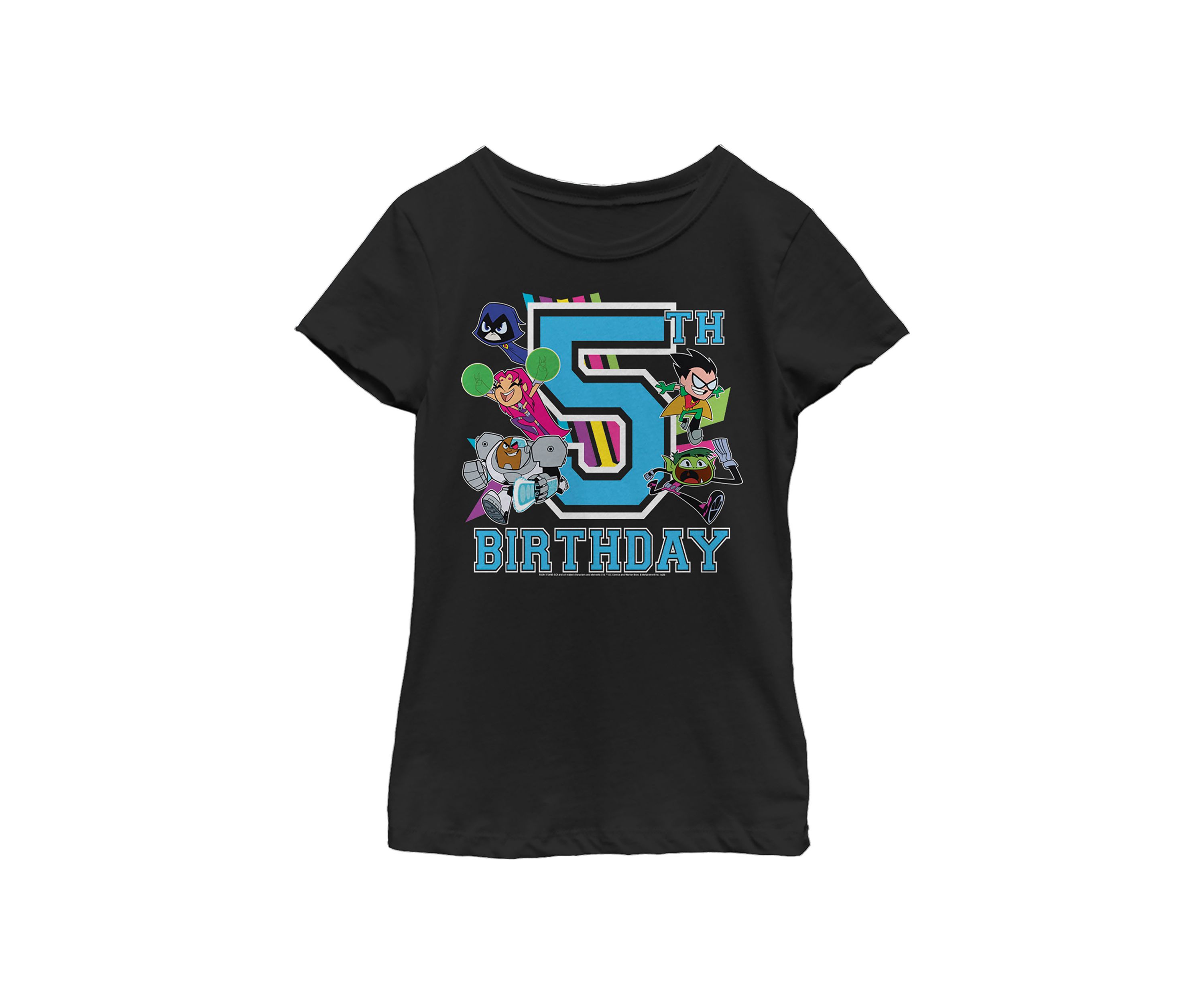 Girls 46x Teen Titans Go! Teen Titans Go 5th Birthday Graphic Top