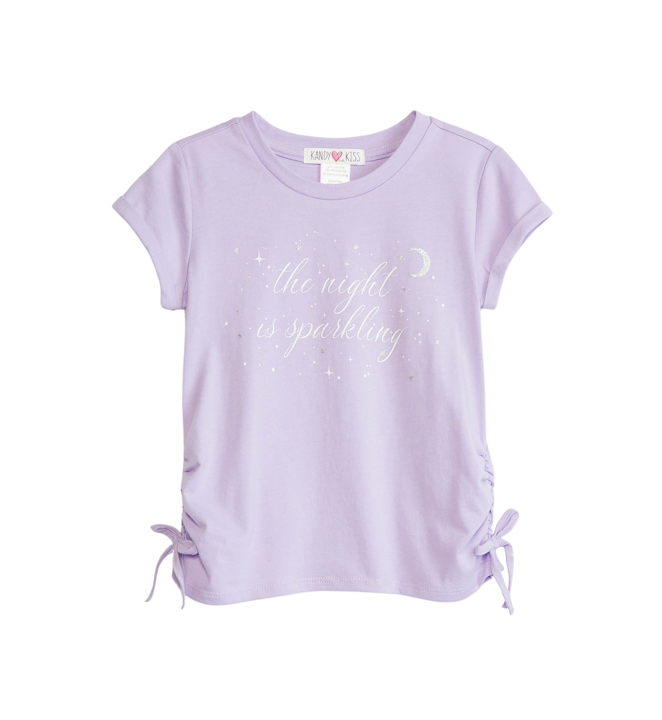 Girls 4-6x This Night is Sparkling Graphic T-Shirt 