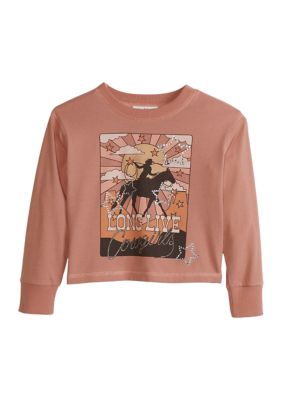 Kandy Kiss Girls 4-6x Western Long Live Cowgirls Graphic T-Shirt