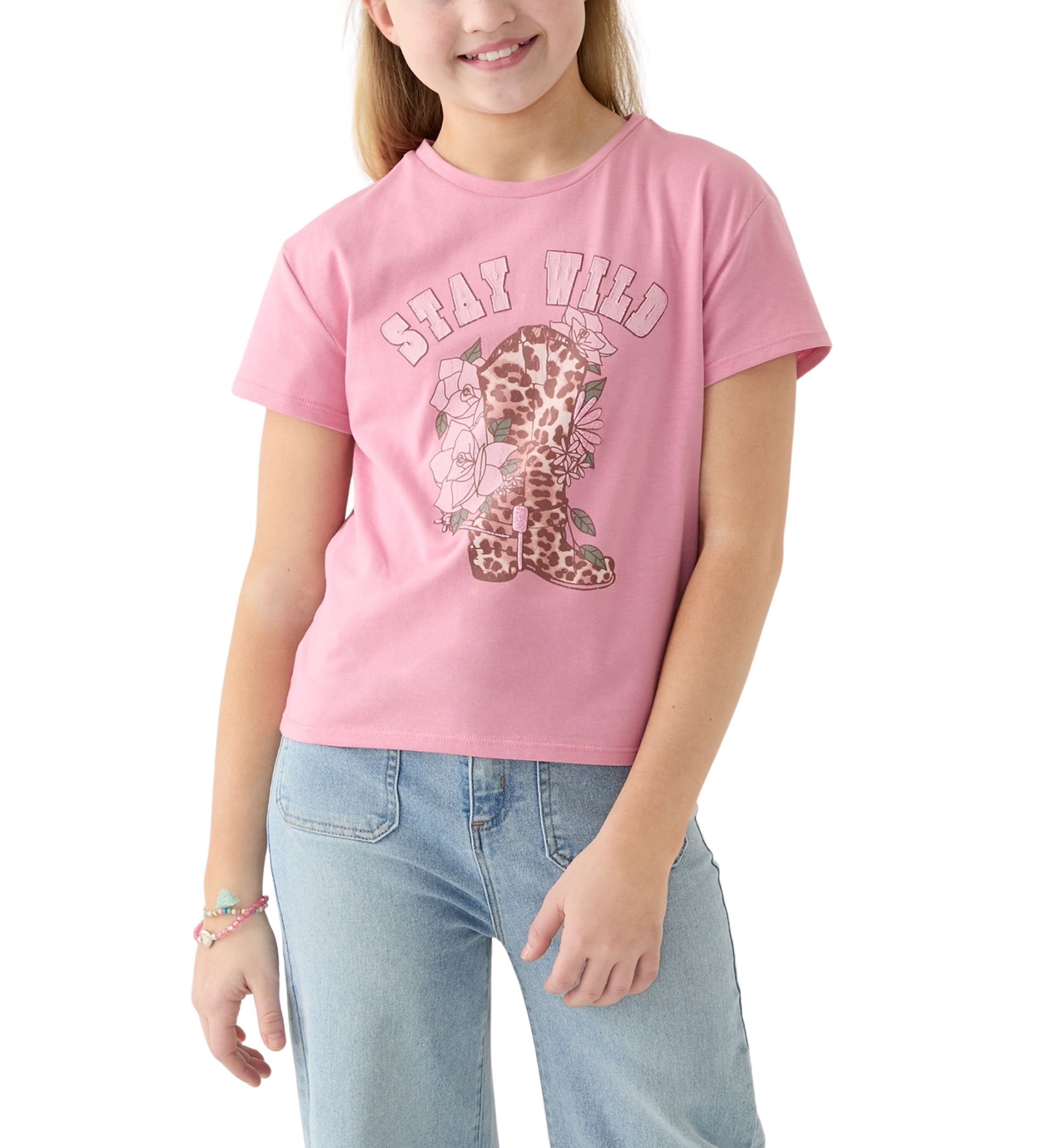 Girls 7-16 Stay Wild Graphic T-Shirt