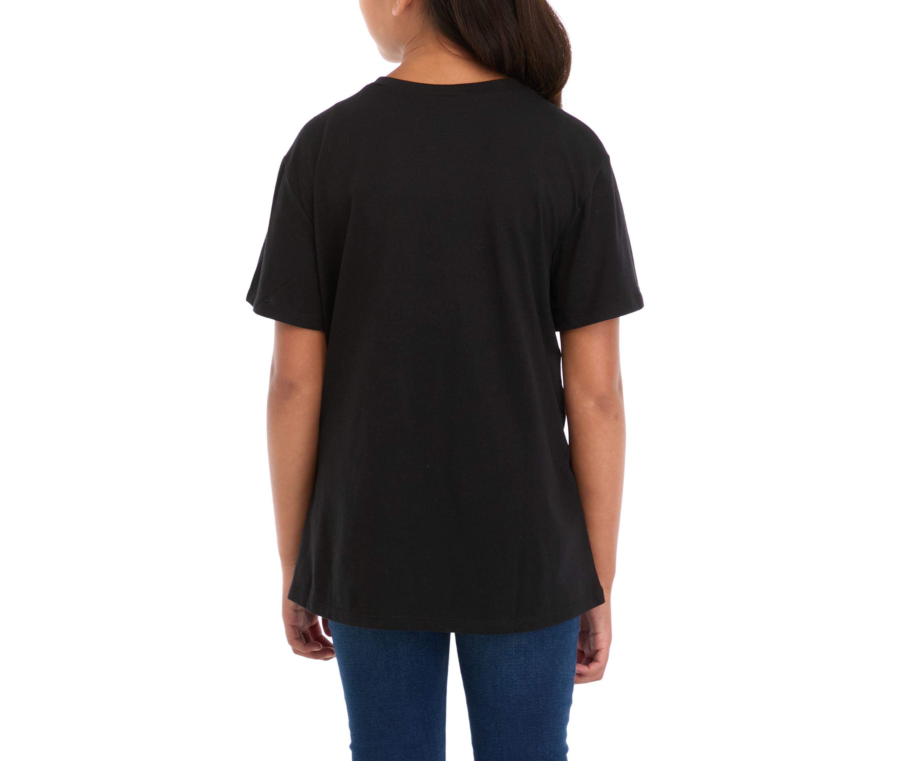 Girls 7-16 Long Sleeve Wednesday Umbrella Silhouette Graphic T-Shirt