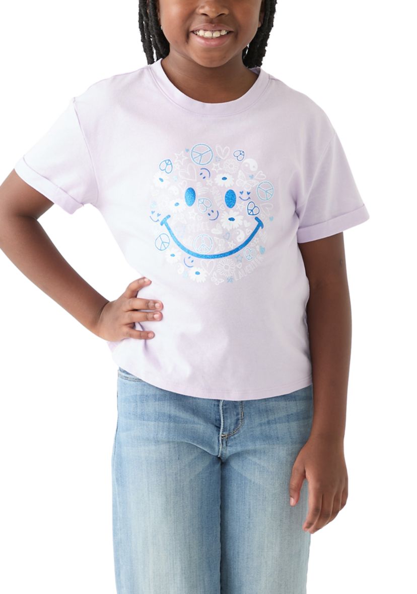 Girls 7-16 Roll Tab Graphic T-Shirt 