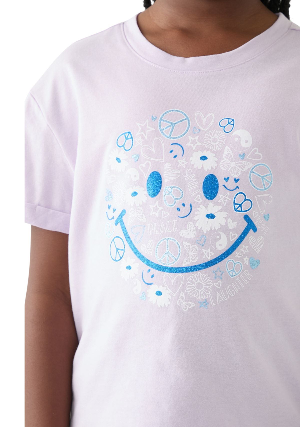 Girls 7-16 Roll Tab Graphic T-Shirt 