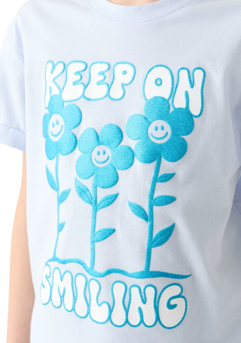 Girls 7-16 Keep On Smiling T-Shirt 