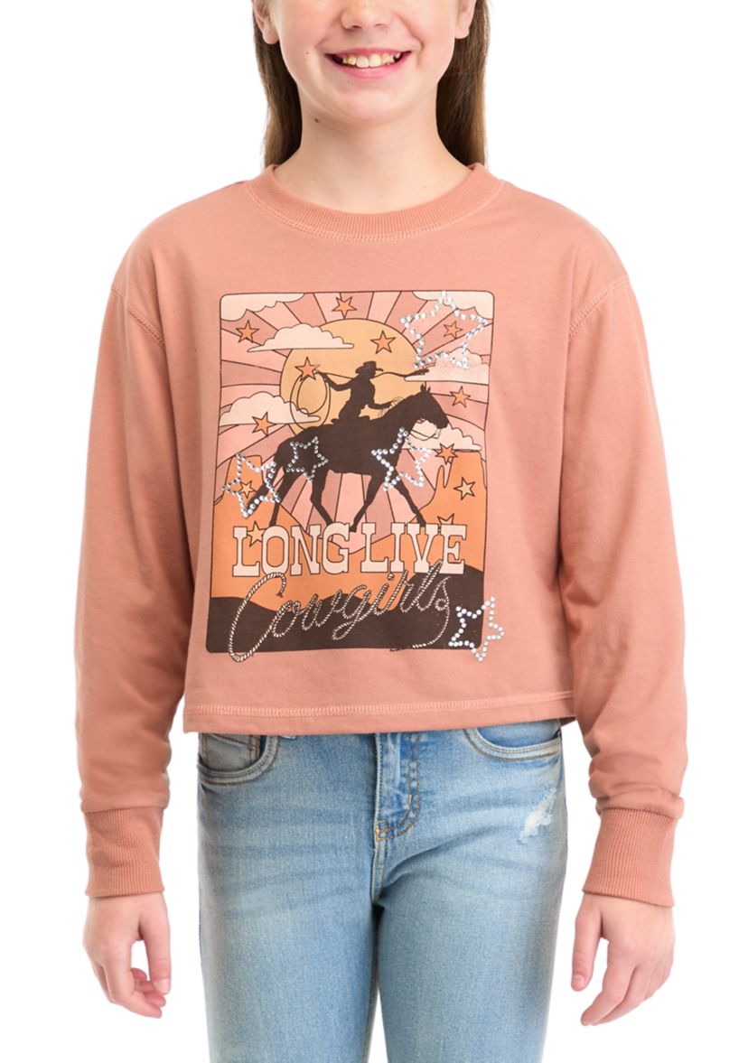 Girls 7-16 Long Live Cowgirls Graphic T-Shirt 