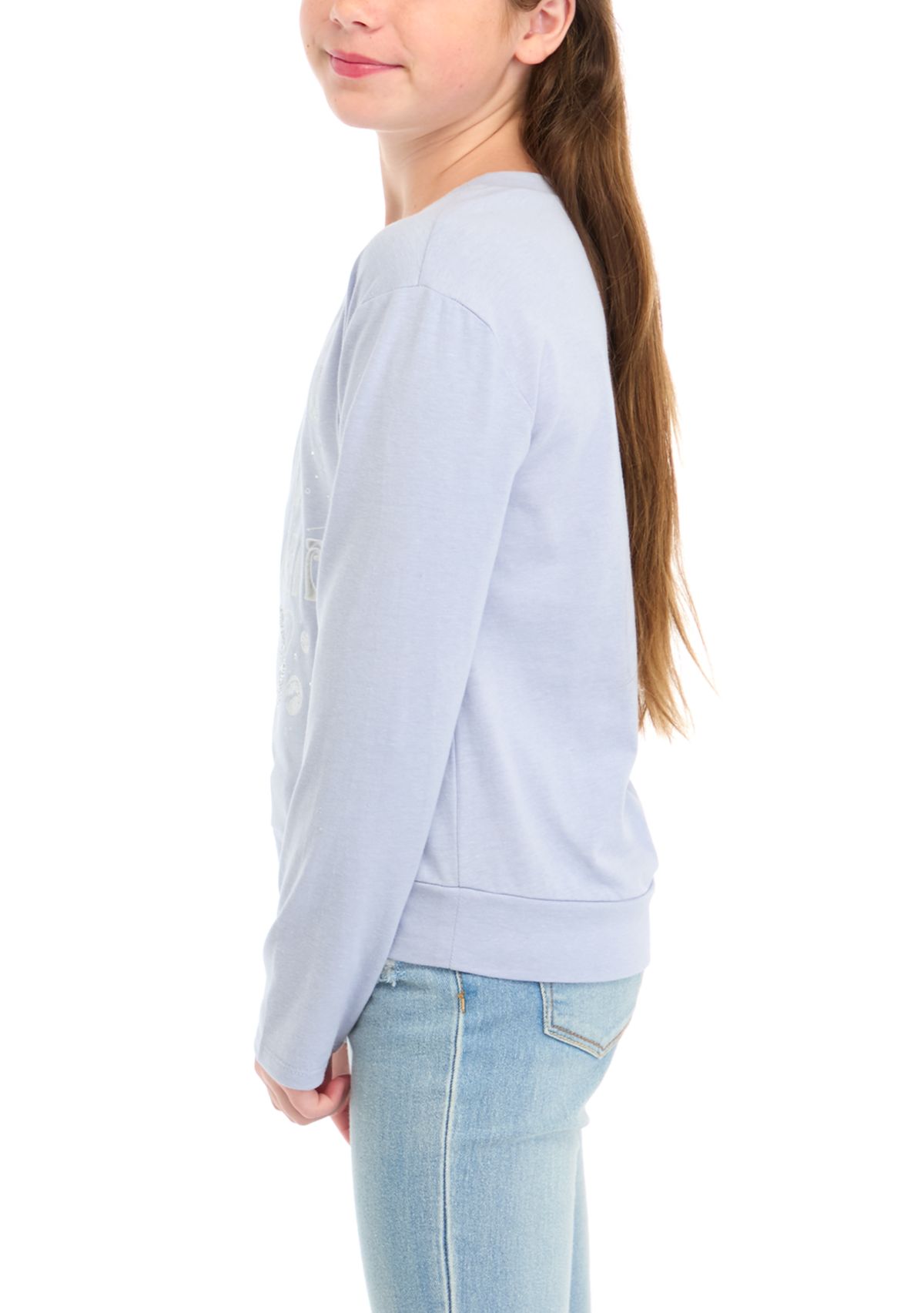 Girls 7-16 Moon and Saturn Graphic T-Shirt 