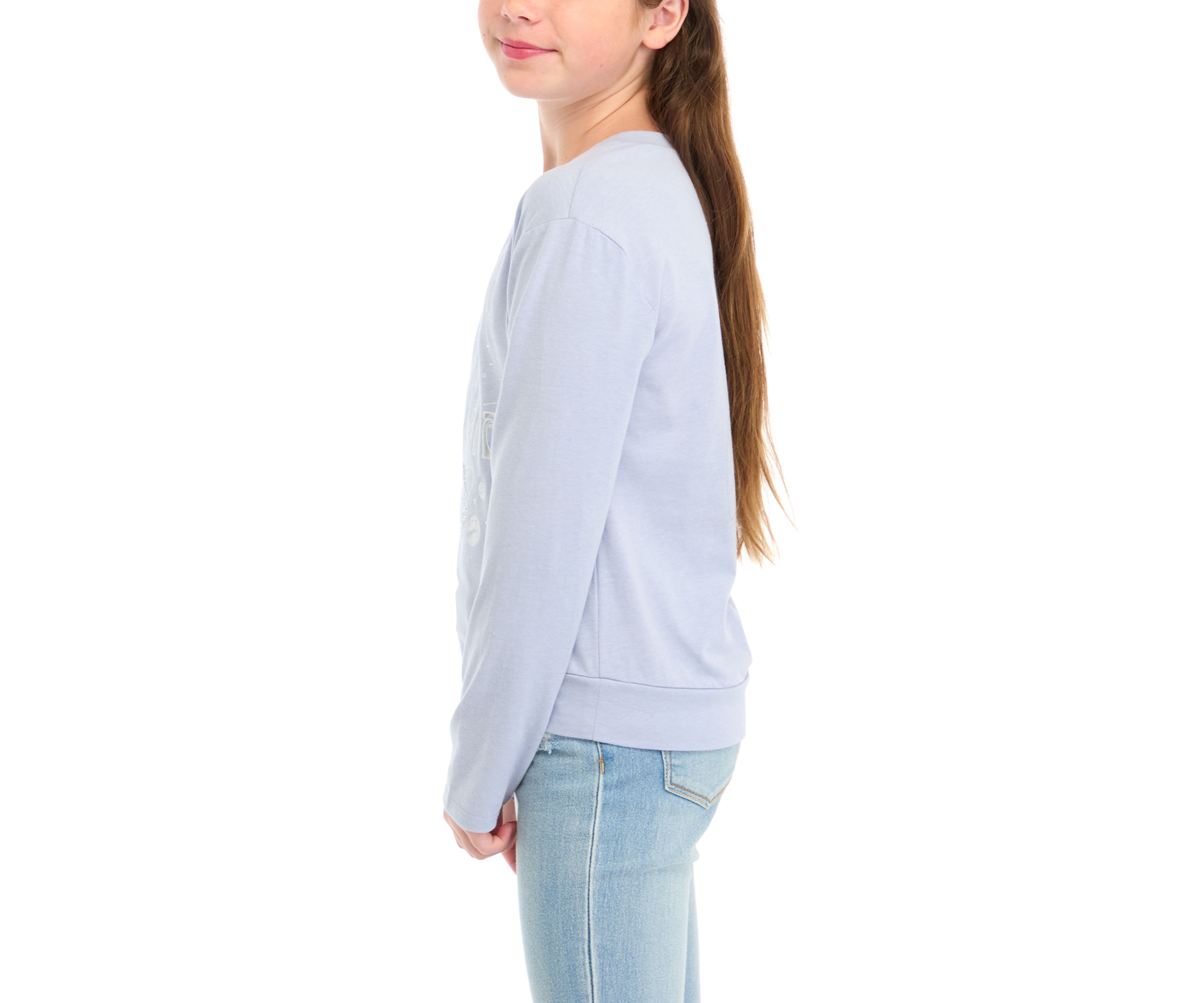Girls 7-16 Moon and Saturn Graphic T-Shirt 
