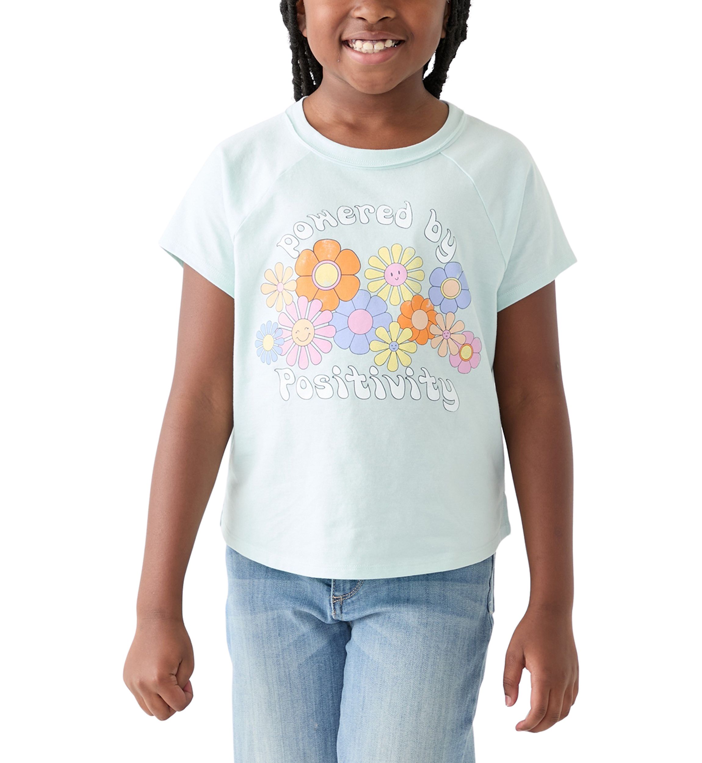 Girls 4-6x Positivity Graphic T-Shirt 