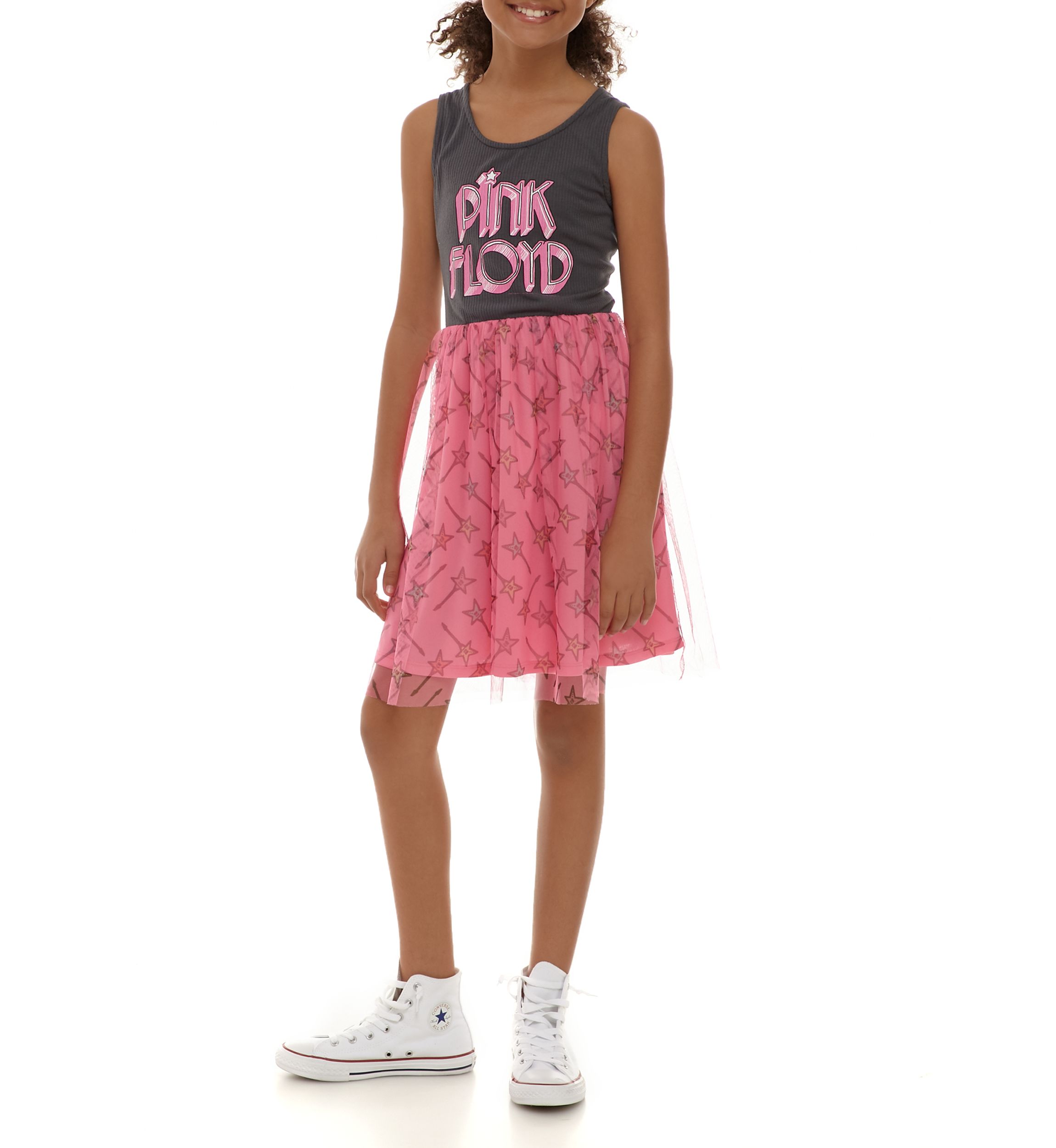 Girls 7-16 Rock Band Knit Graphic T-Shirt Dress