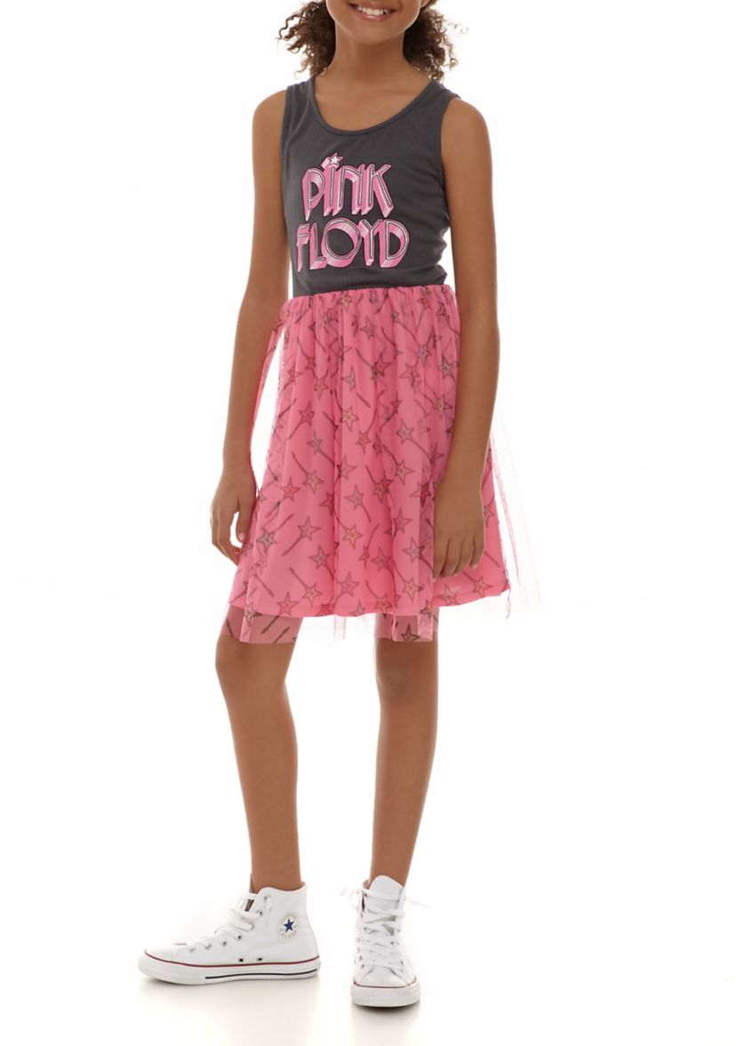 Girls 7-16 Rock Band Knit Graphic T-Shirt Dress
