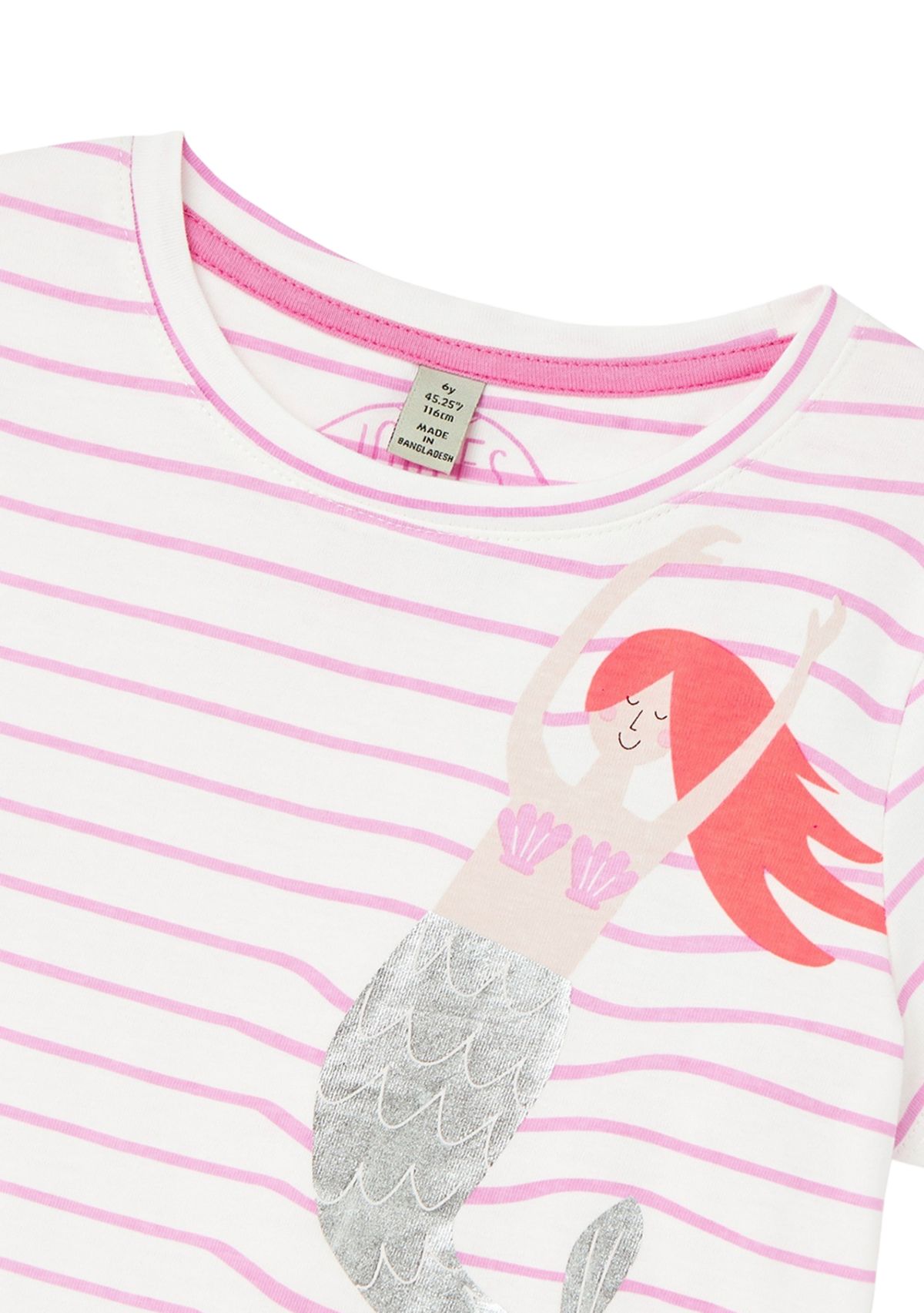 Girls 4-6x Short Sleeve Mermaid Sequin T-Shirt 