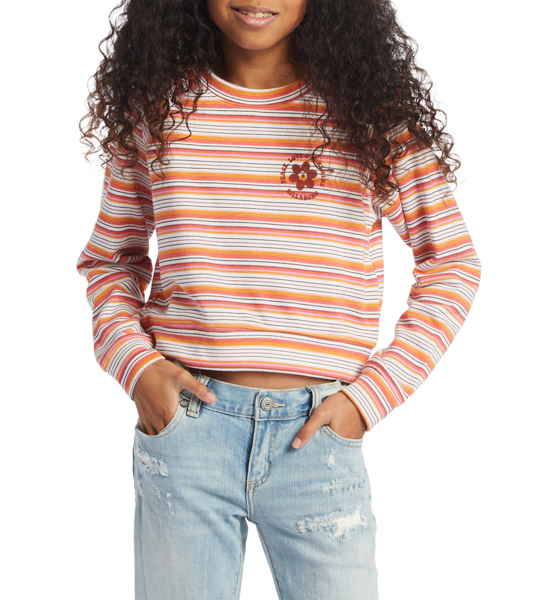 Girls 7-16 Stripe Top