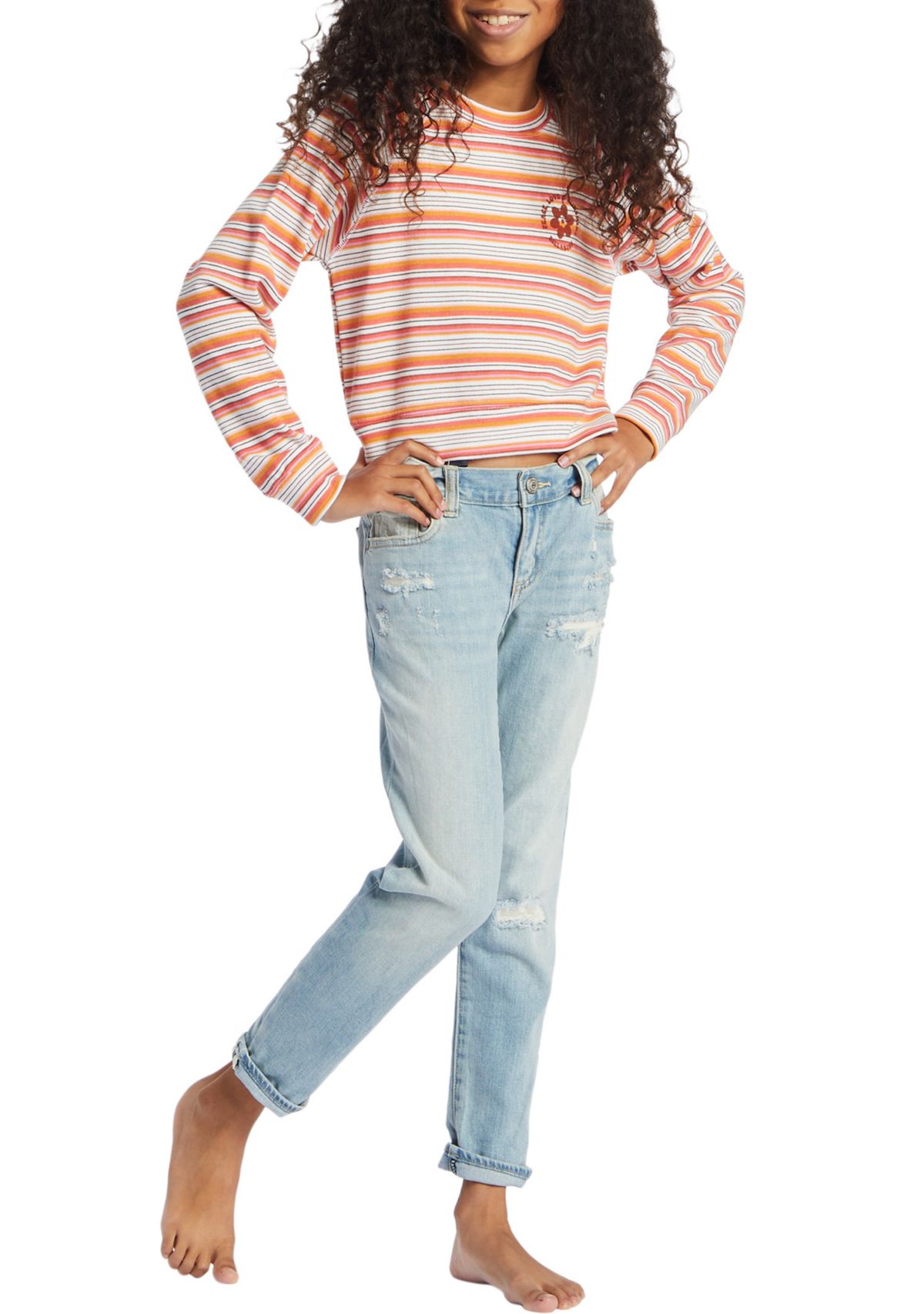 Girls 7-16 Stripe Top