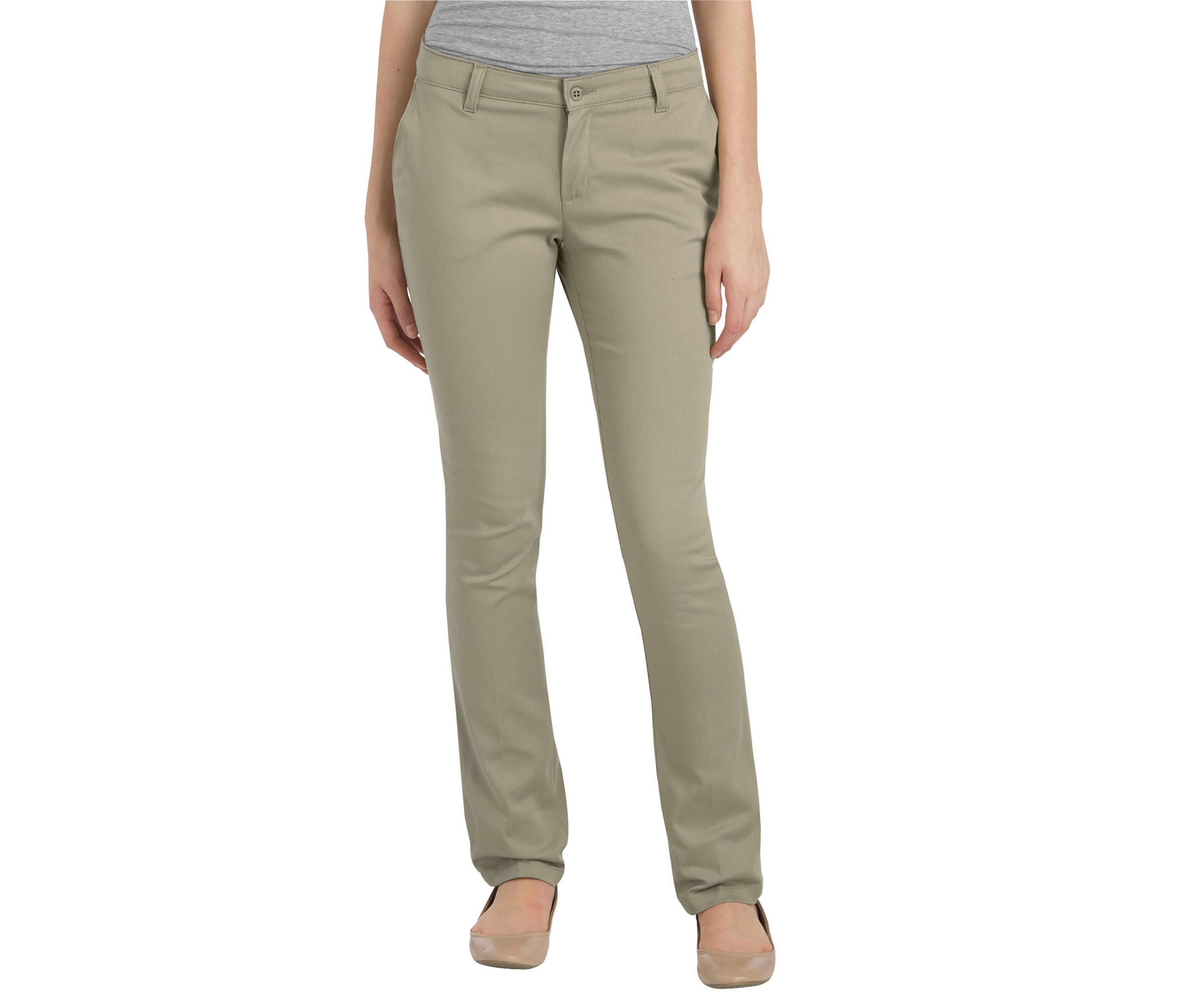 Girls FlexWaist Classic Fit Straight Leg Stretch Twill Pants, Plus, 10.5-20.5