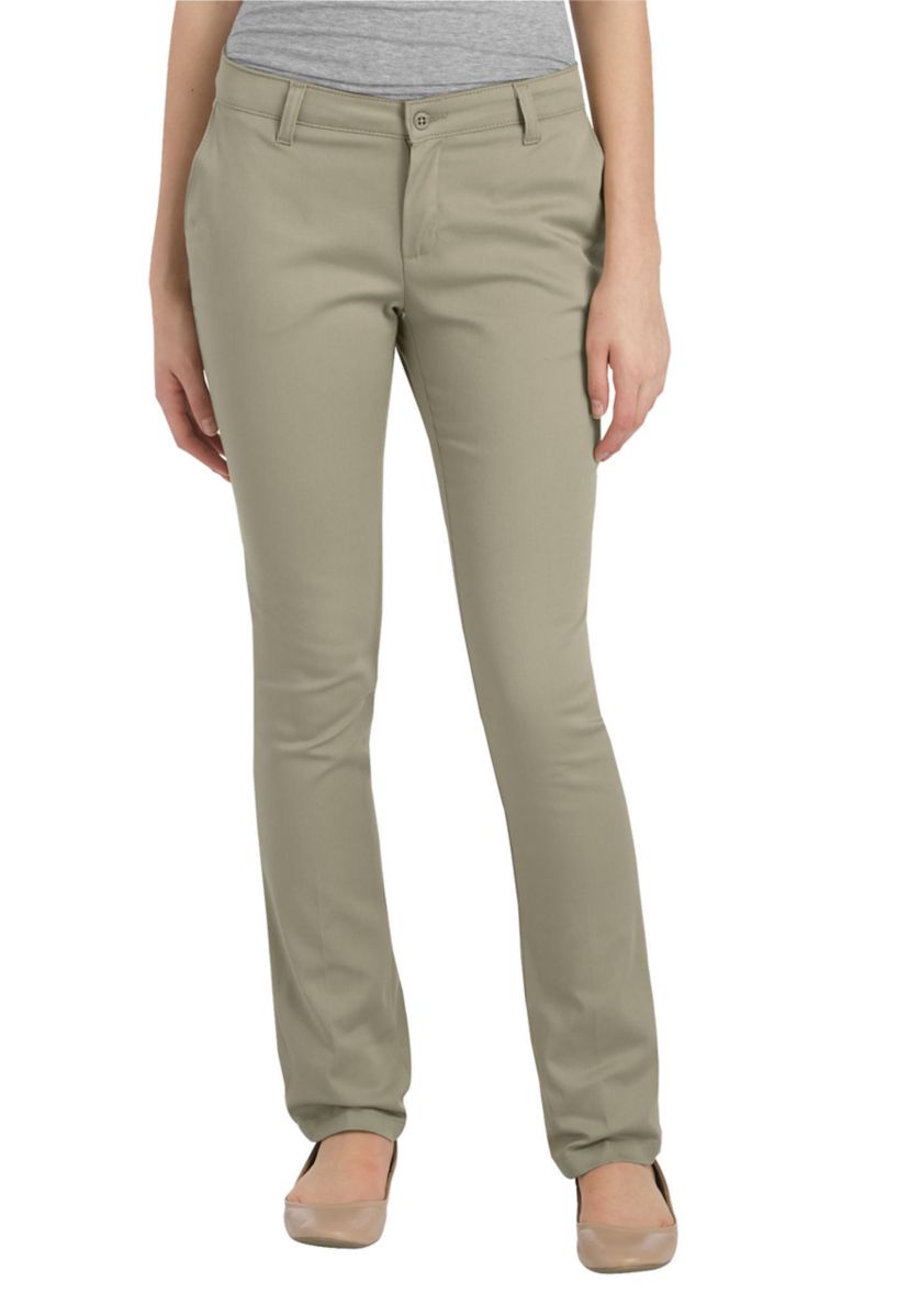 Girls FlexWaist Classic Fit Straight Leg Stretch Twill Pants, Plus, 10.5-20.5