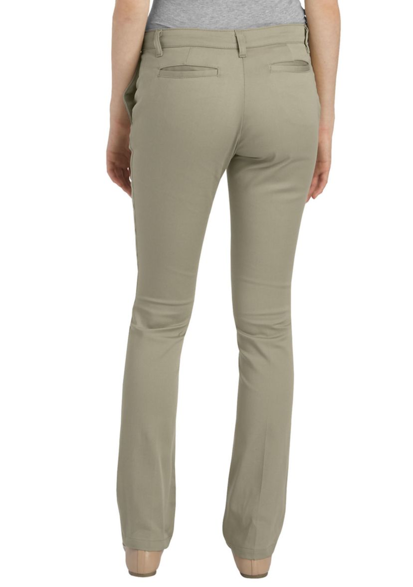 Girls FlexWaist Classic Fit Straight Leg Stretch Twill Pants, Plus, 10.5-20.5