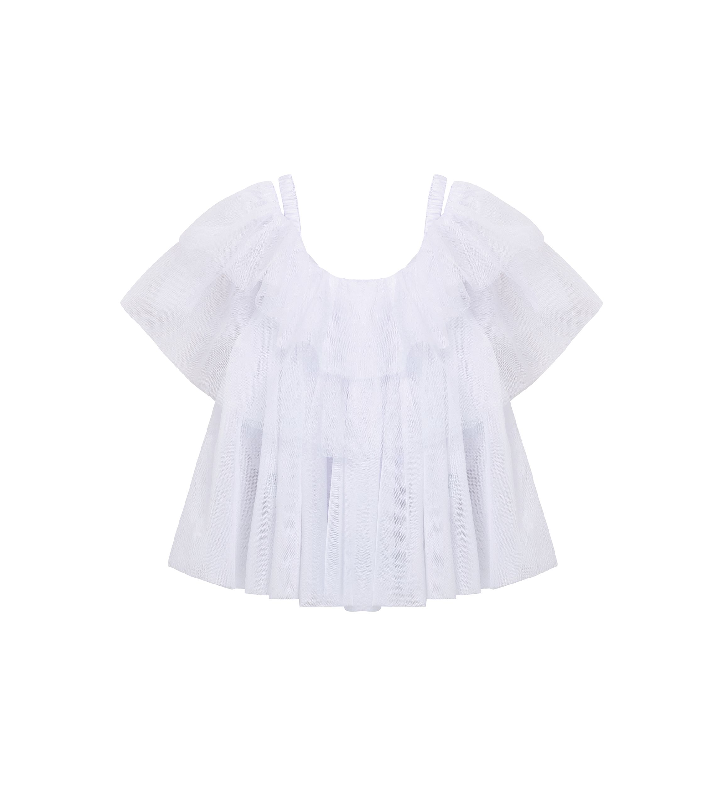 Girls 7-16 Tiered Mesh Top