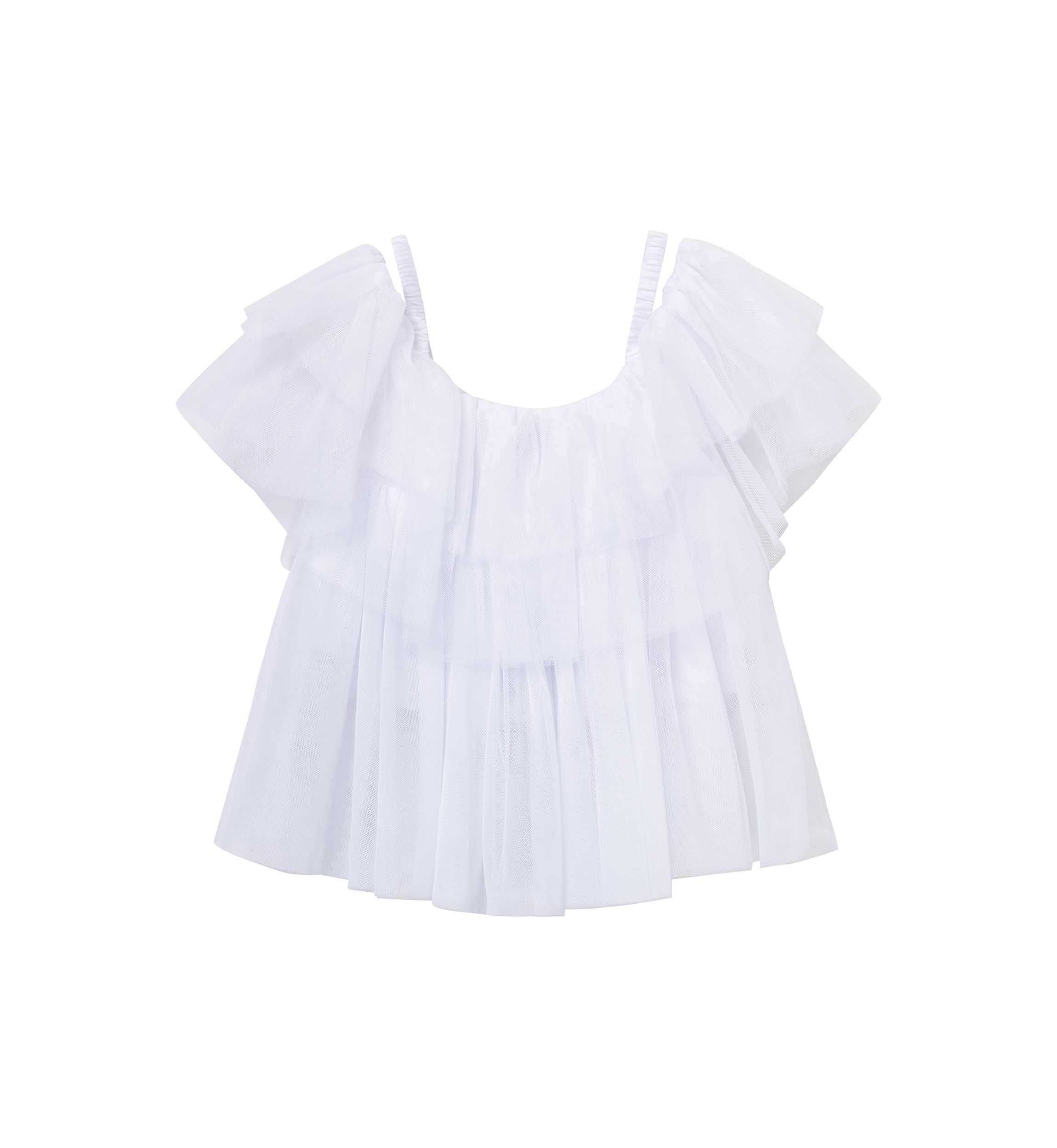 Girls 7-16 Tiered Mesh Top