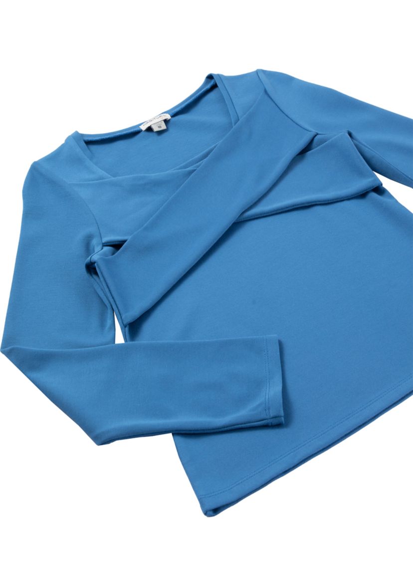 Girls 7-16 Square Neck Twist Top