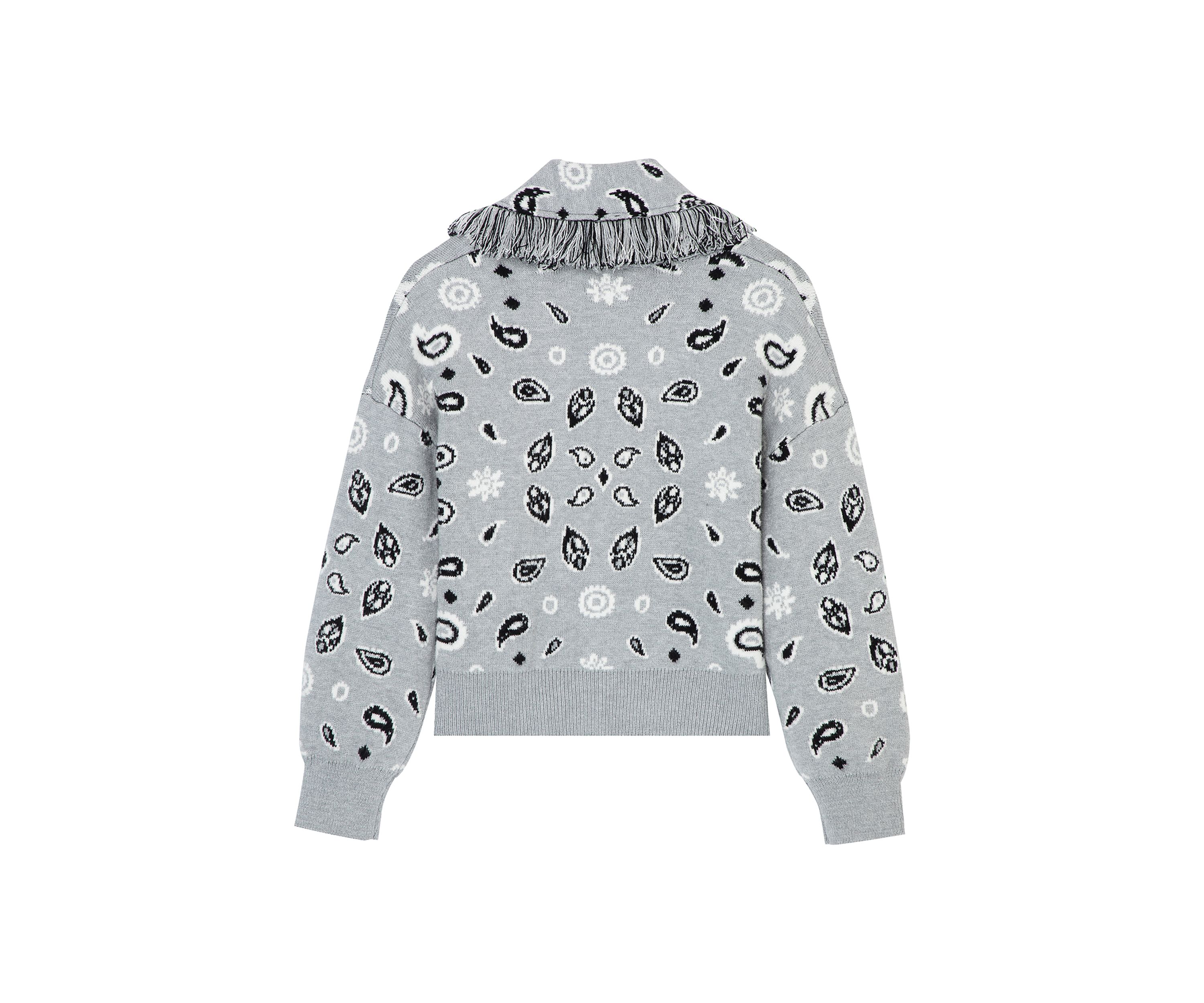 Girls 7-16 Jacquard Fringe Sweater