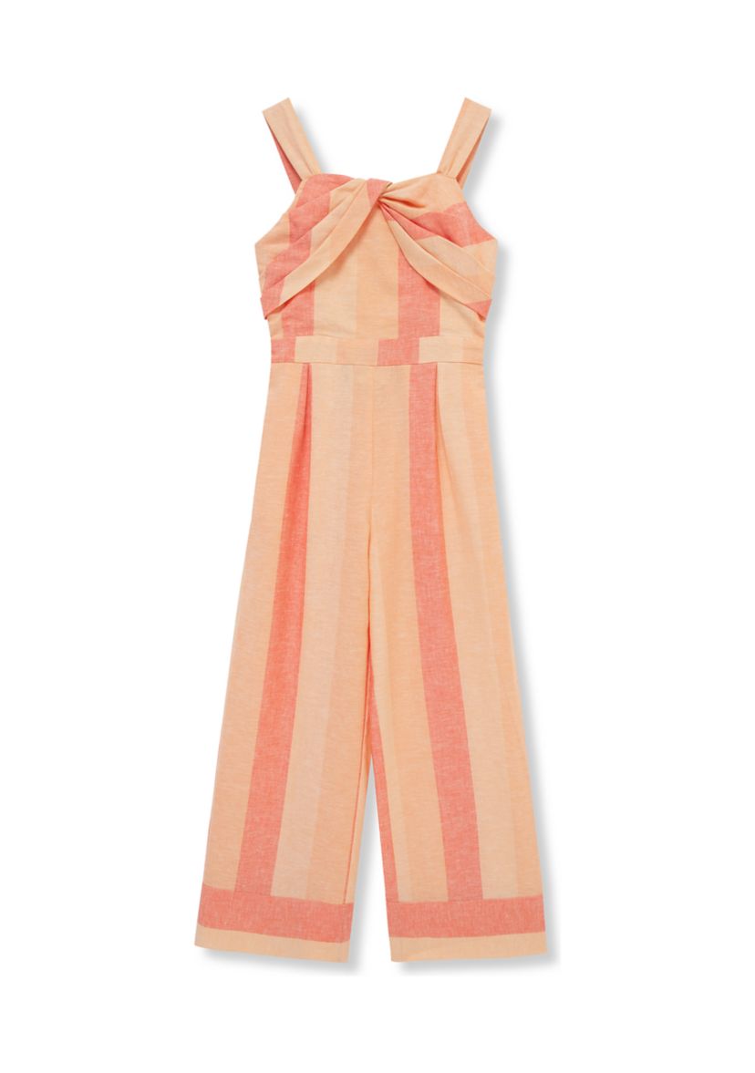 Girls 7-16 Sleeveless Twist Front Jumpsuit 
