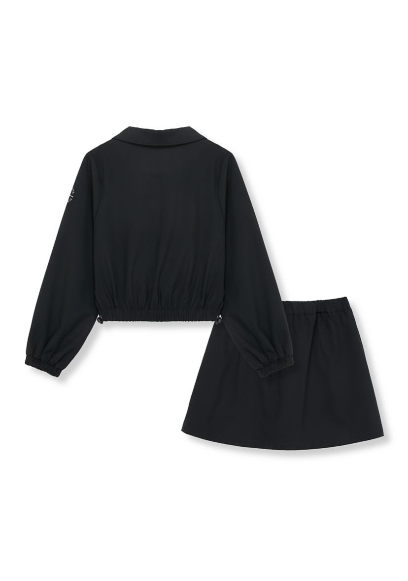 Girls 7-16 Long Sleeve Pullover and Skort Set