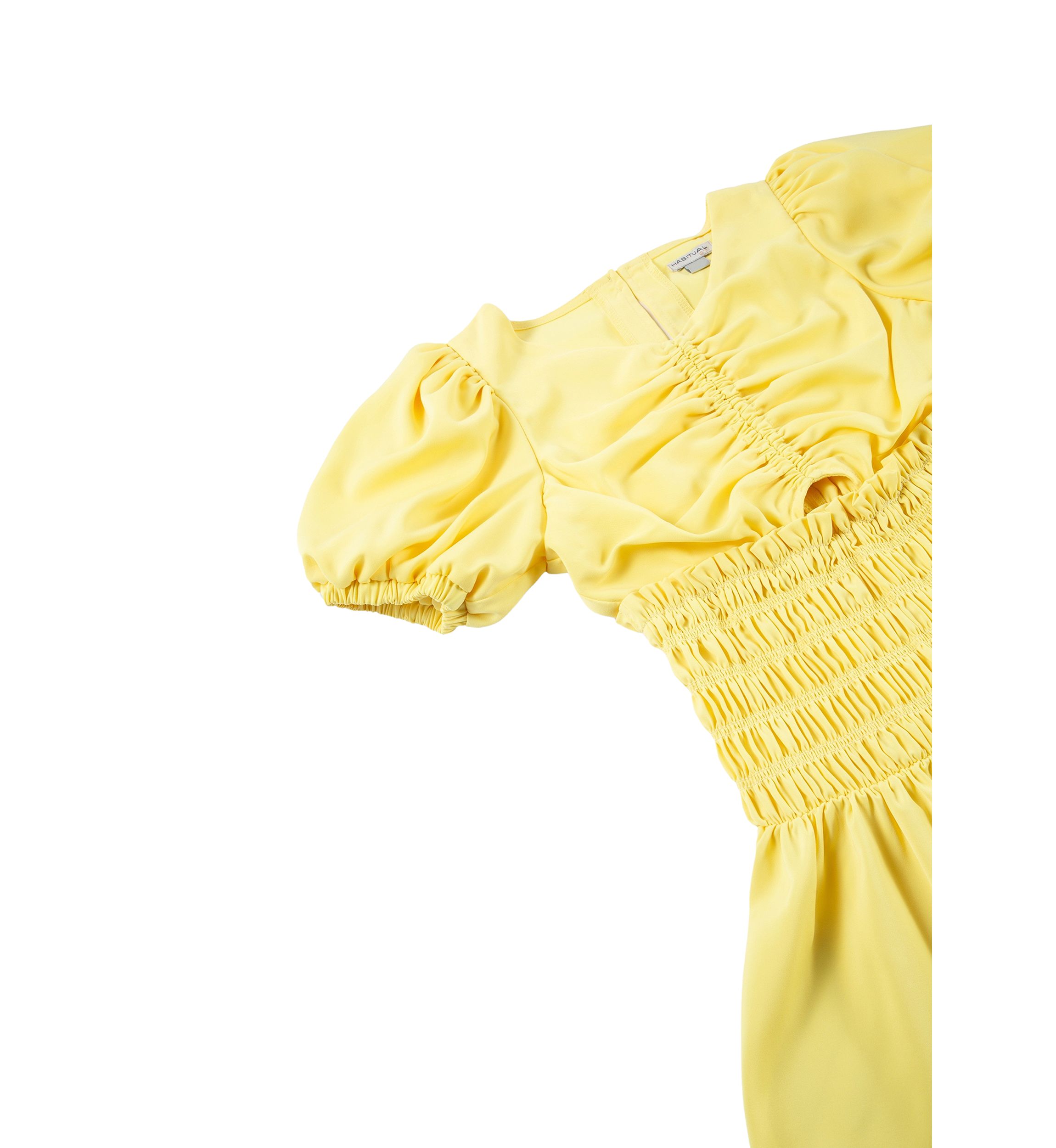 Girls 7-16 Smocked Puff Sleeve Romper