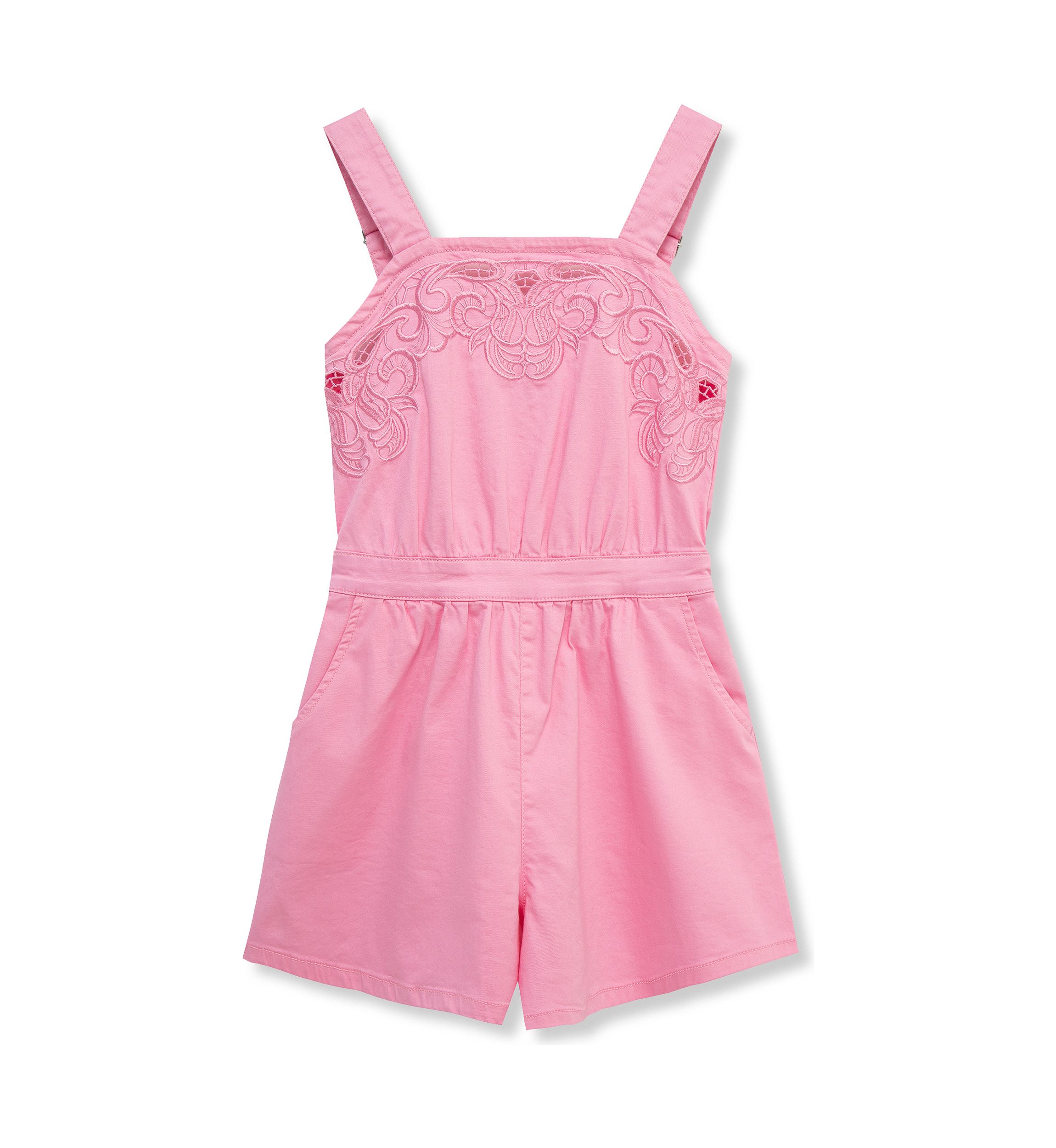 Girls 7-16 Sleeveless Embroidered Romper 