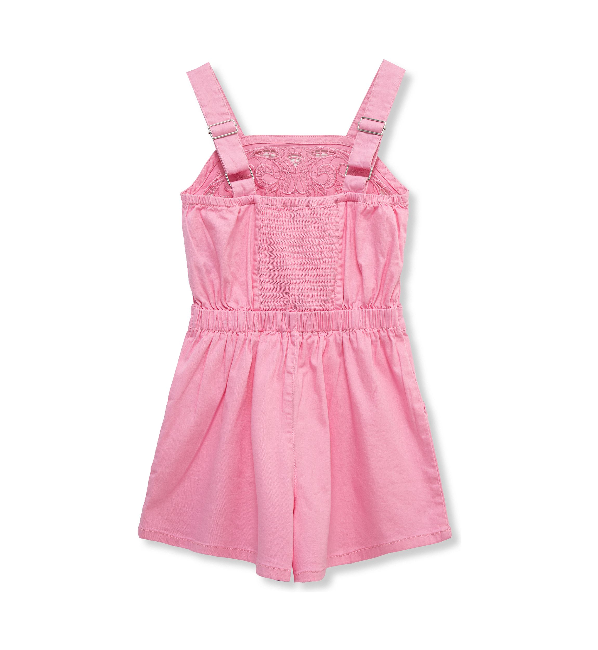 Girls 7-16 Sleeveless Embroidered Romper 