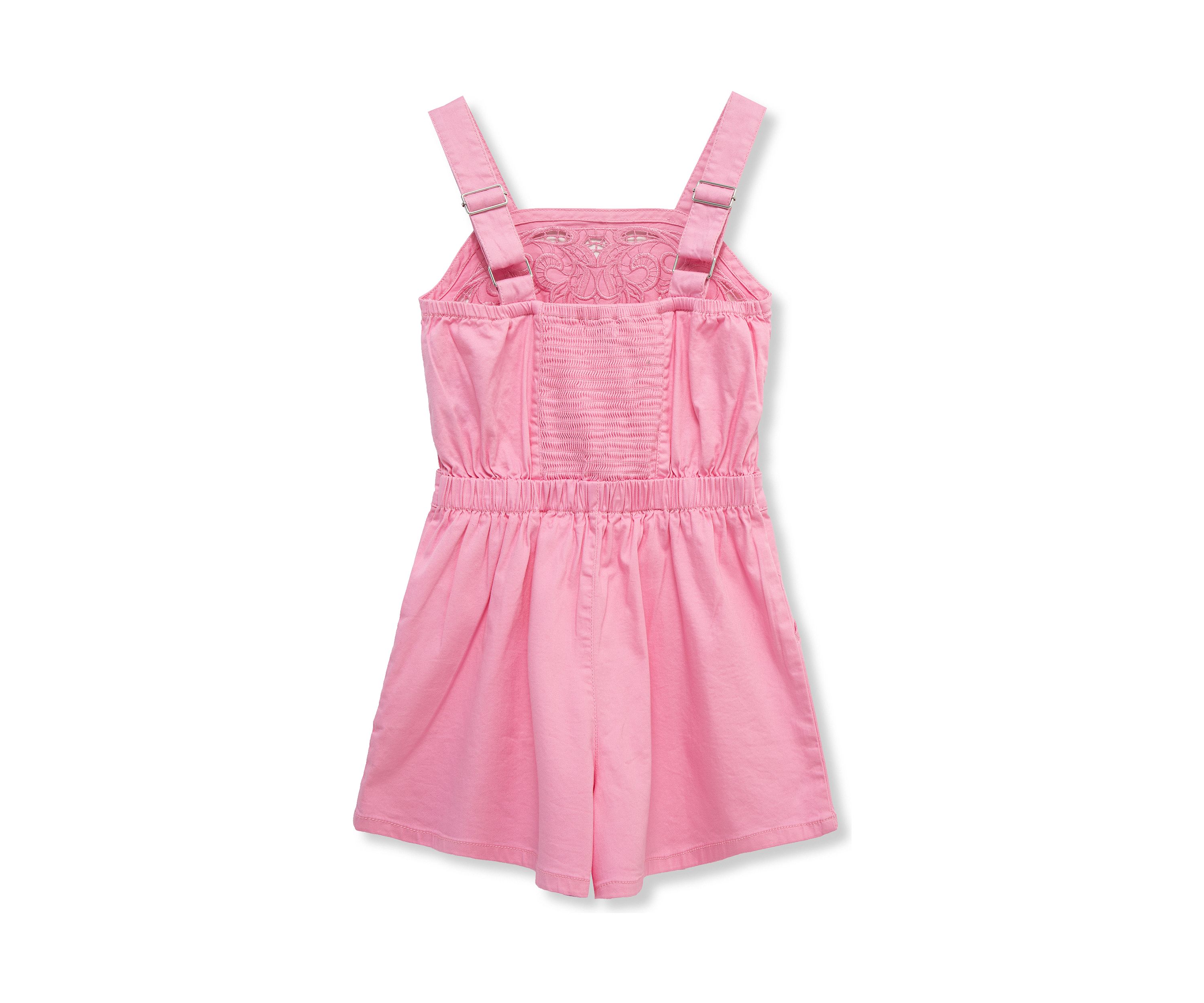 Girls 7-16 Sleeveless Embroidered Romper 