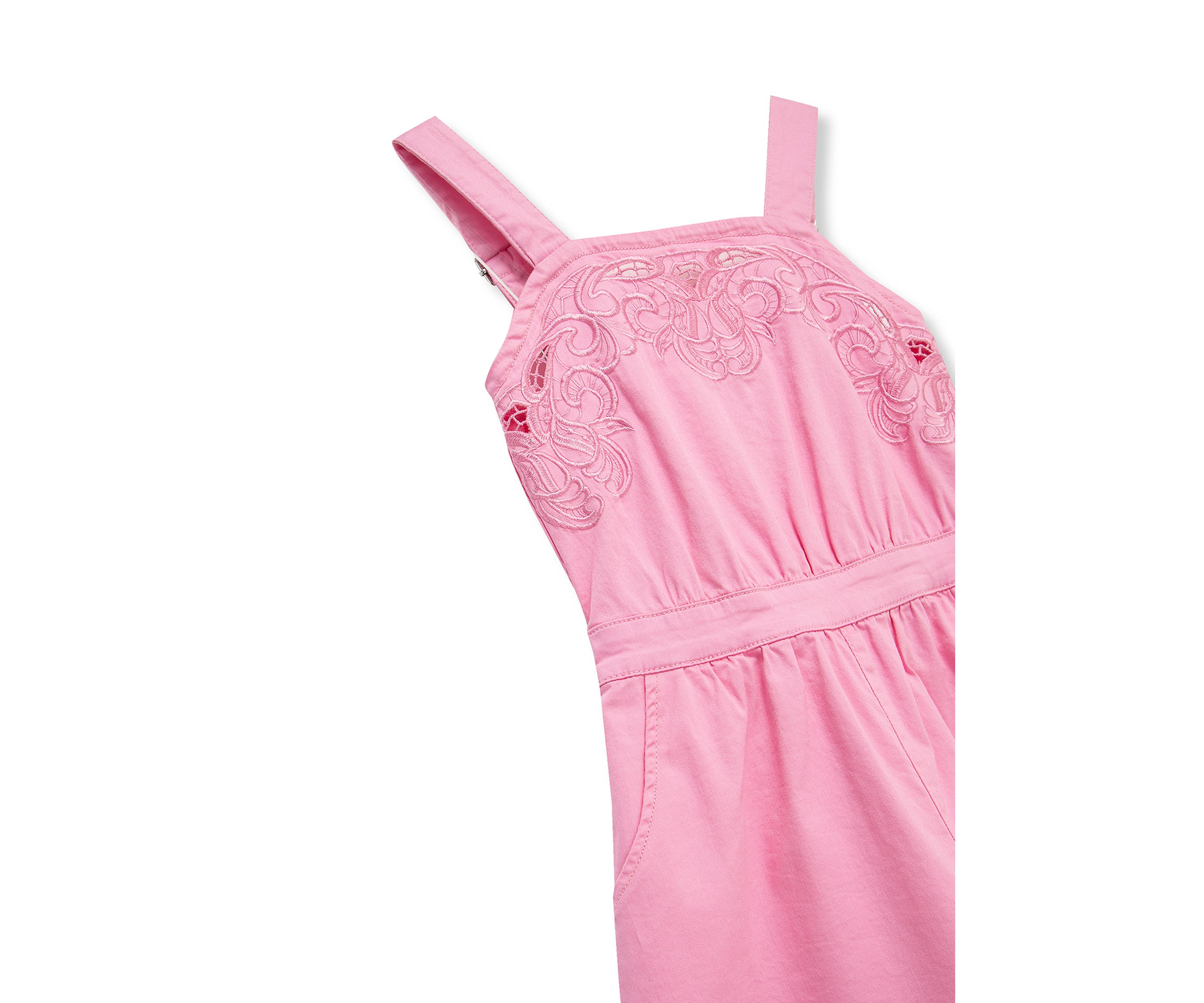 Girls 7-16 Sleeveless Embroidered Romper 