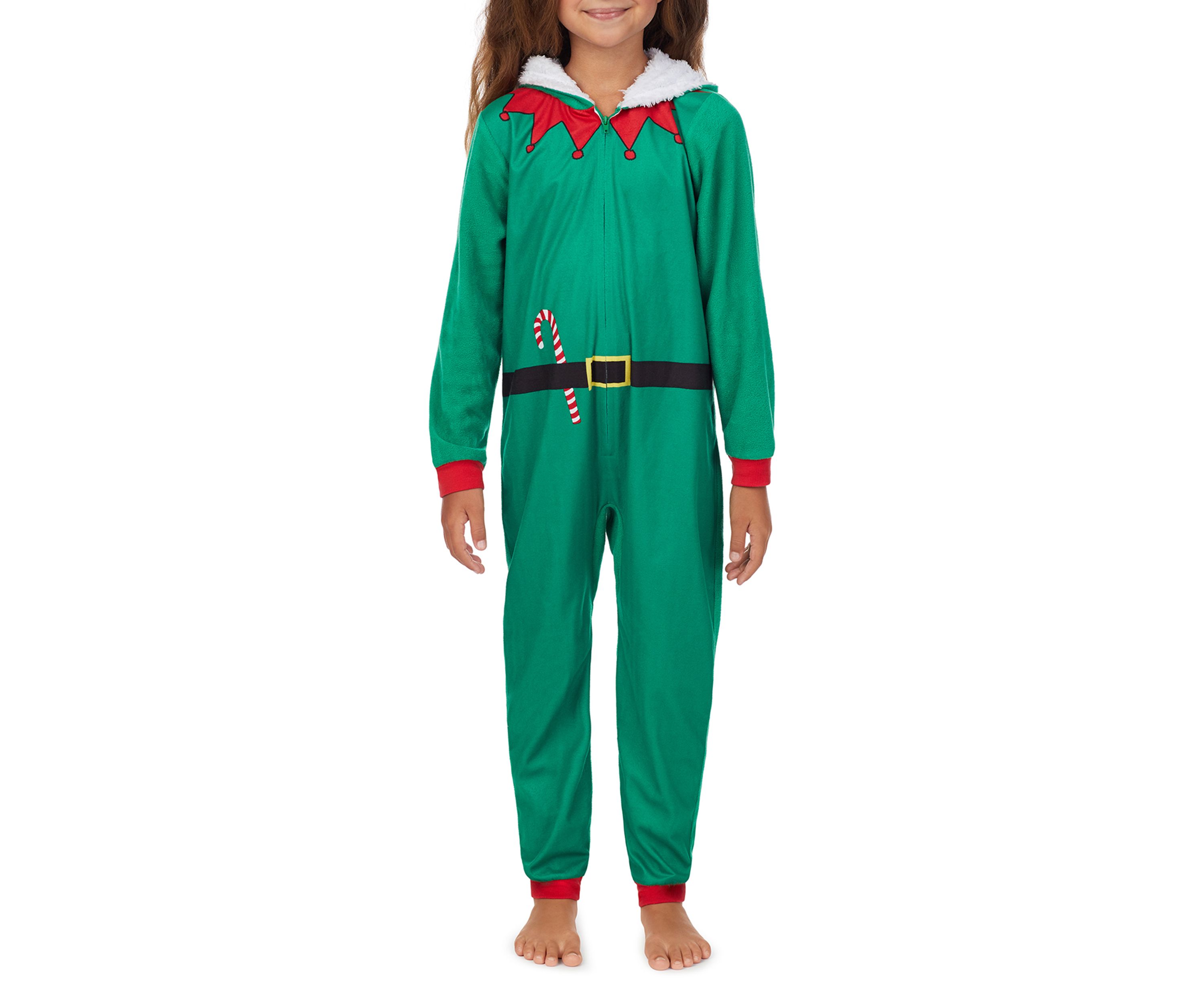 Kids Elf One Piece Pajama 