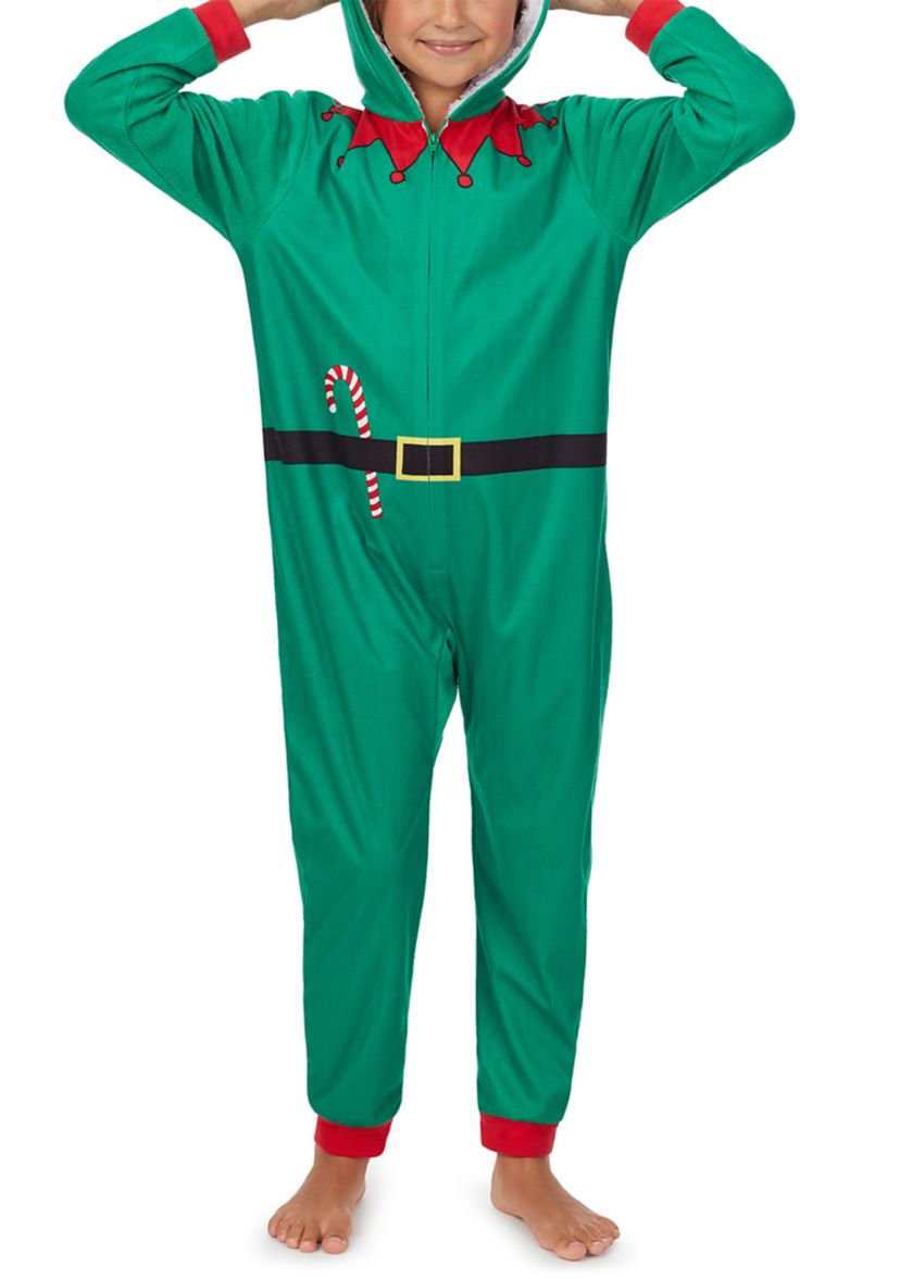 Kids Elf One Piece Pajama 