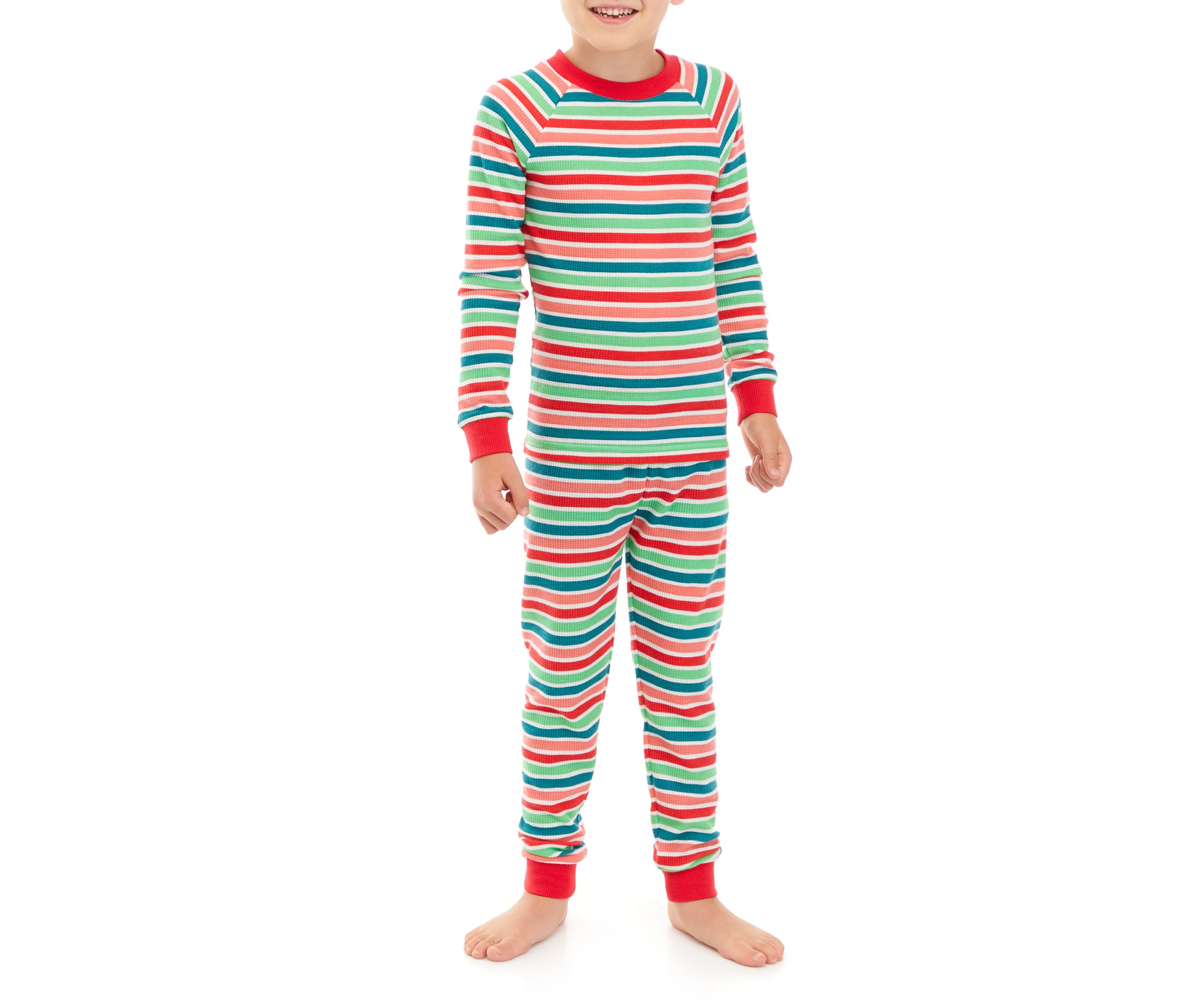 Big Kids Merry Multi Stripe Pajama Set