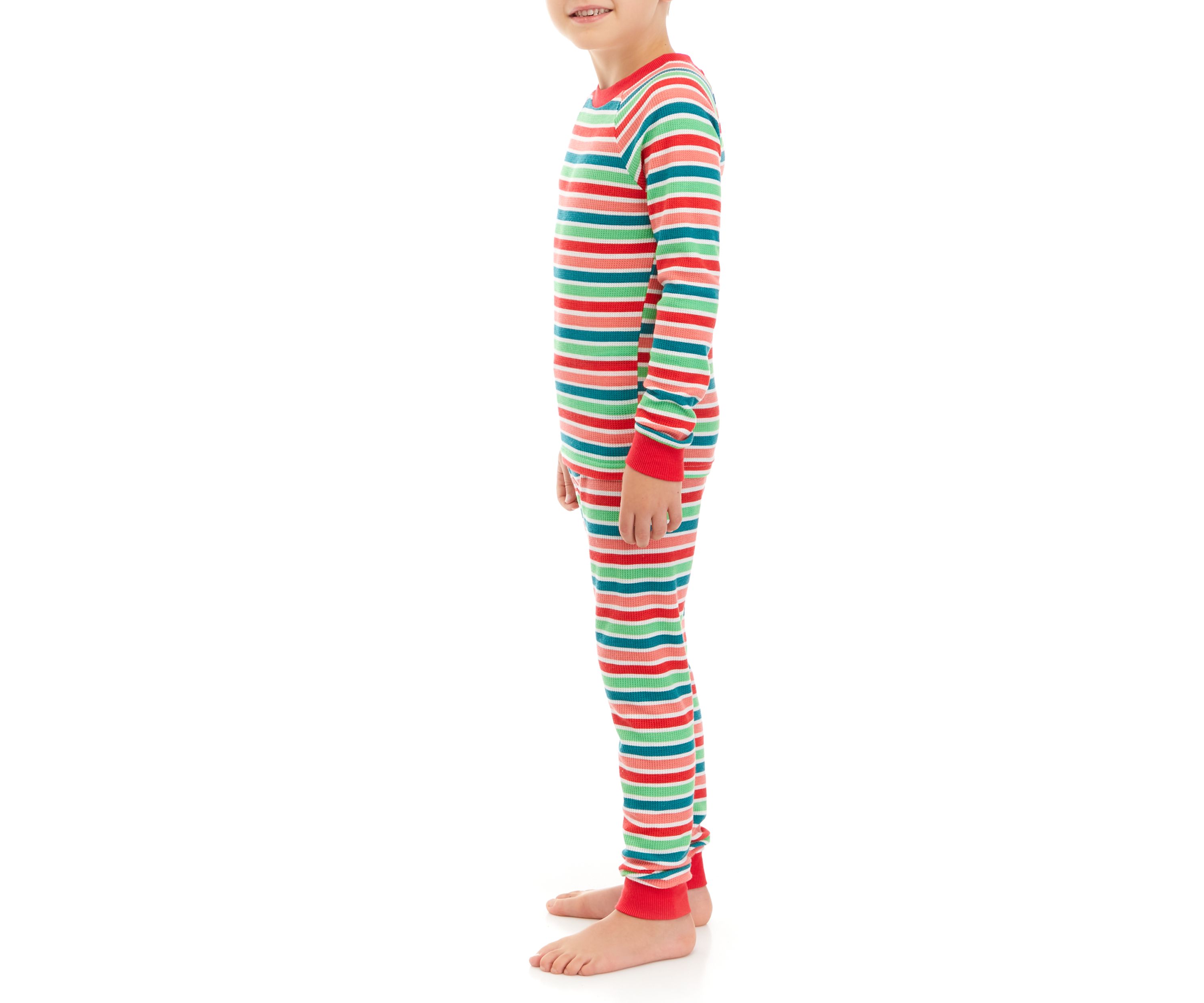 Big Kids Merry Multi Stripe Pajama Set