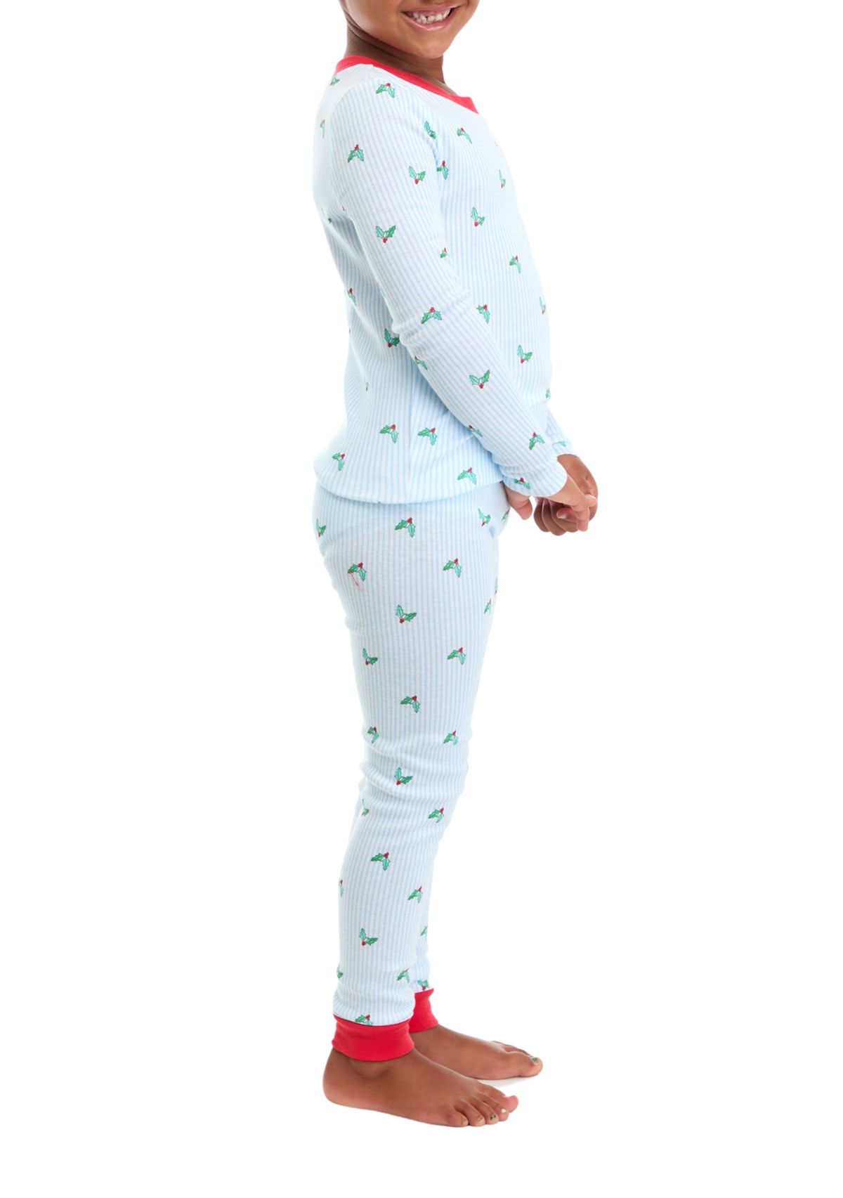 Unisex Big Kids Jolly Stripe Pajama Set