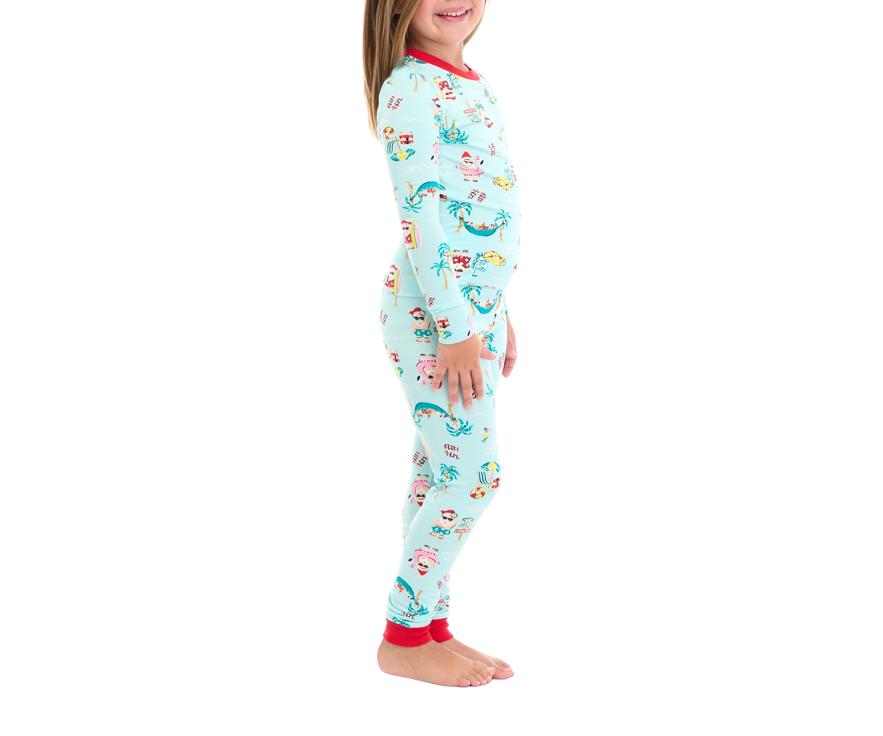 Unisex Big Kids Beachy Christmas Pajama Set