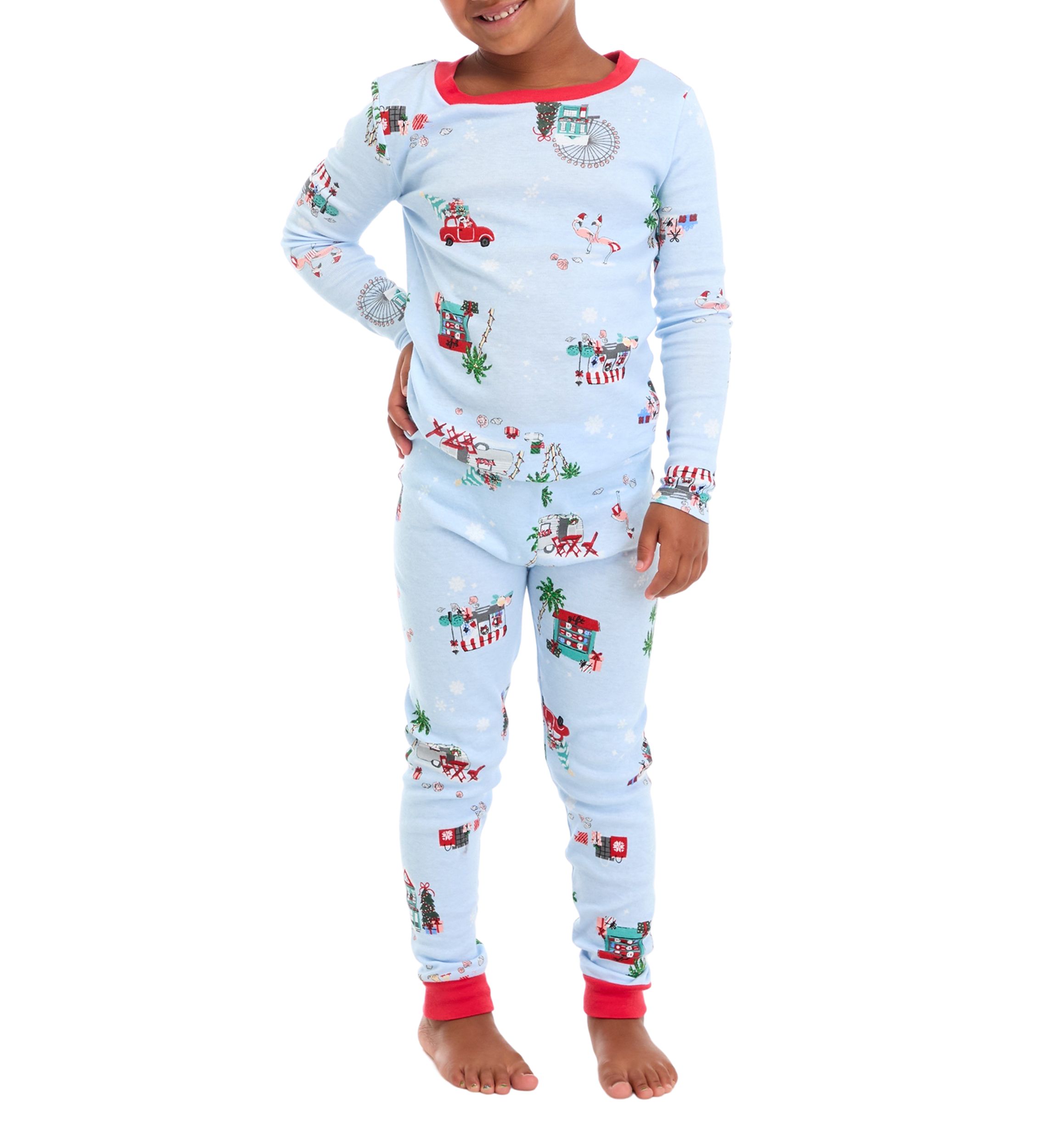 Unisex Big Kids Holiday Shopping Pajama Set