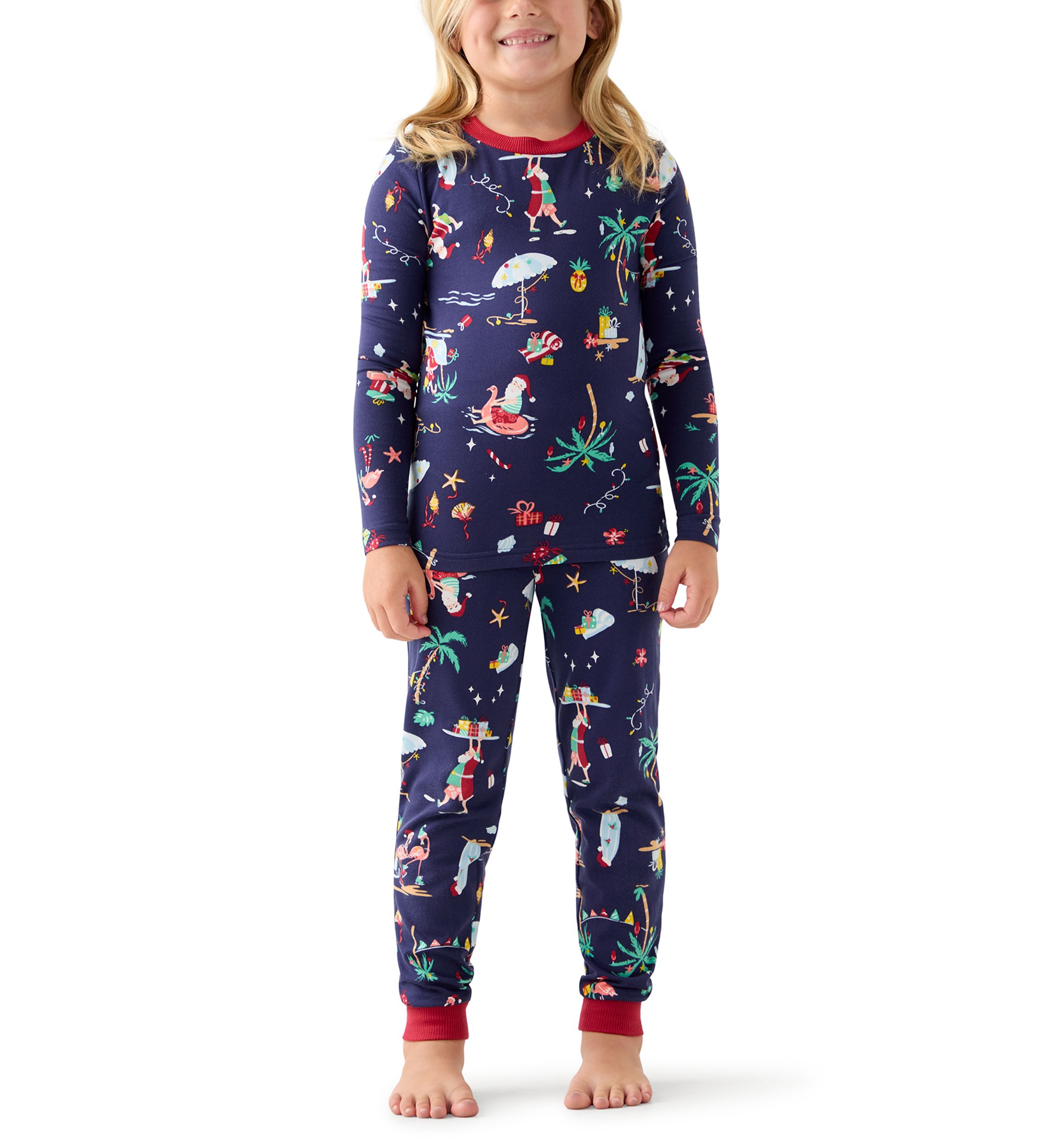 Unisex Big Kid Beachy Christmas Pajama Set