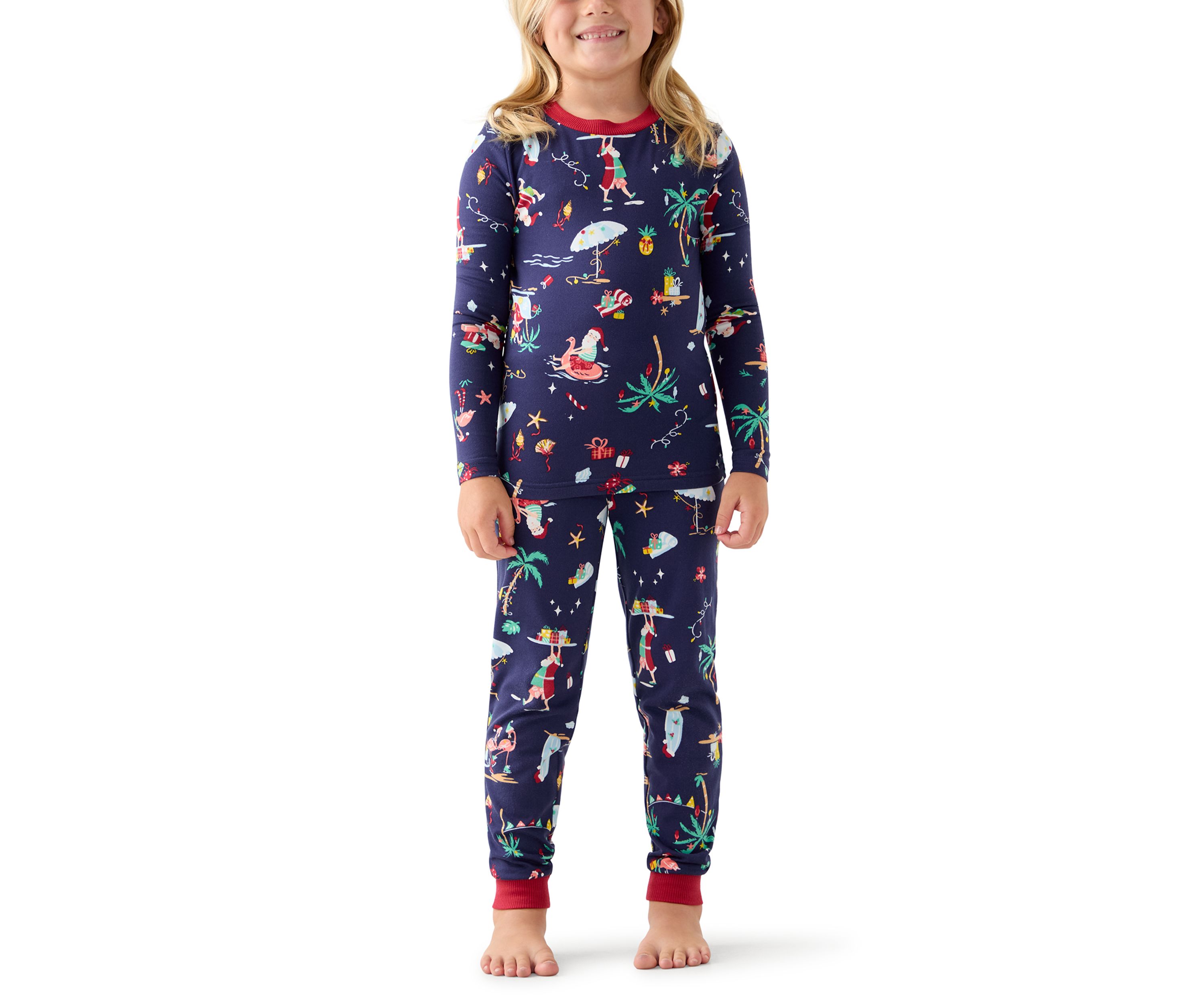 Unisex Big Kid Beachy Christmas Pajama Set