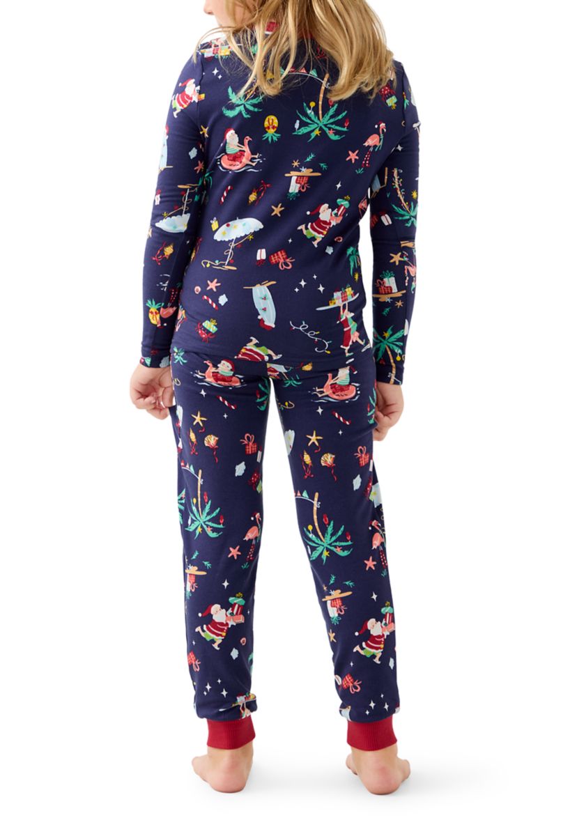 Unisex Big Kid Beachy Christmas Pajama Set