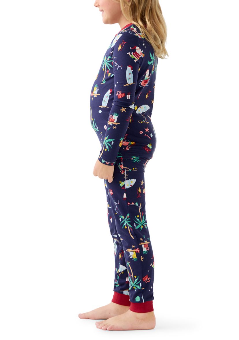 Unisex Big Kid Beachy Christmas Pajama Set