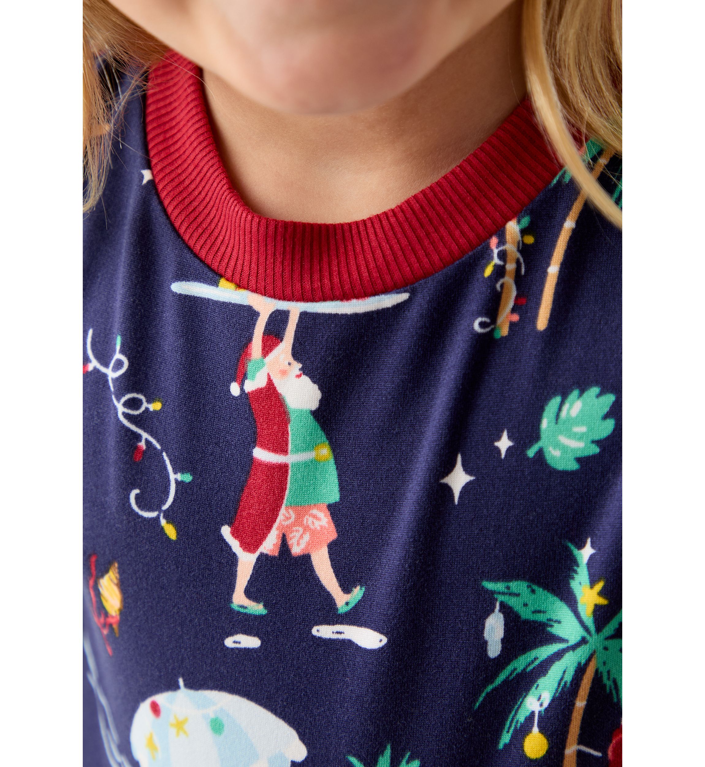 Unisex Big Kid Beachy Christmas Pajama Set