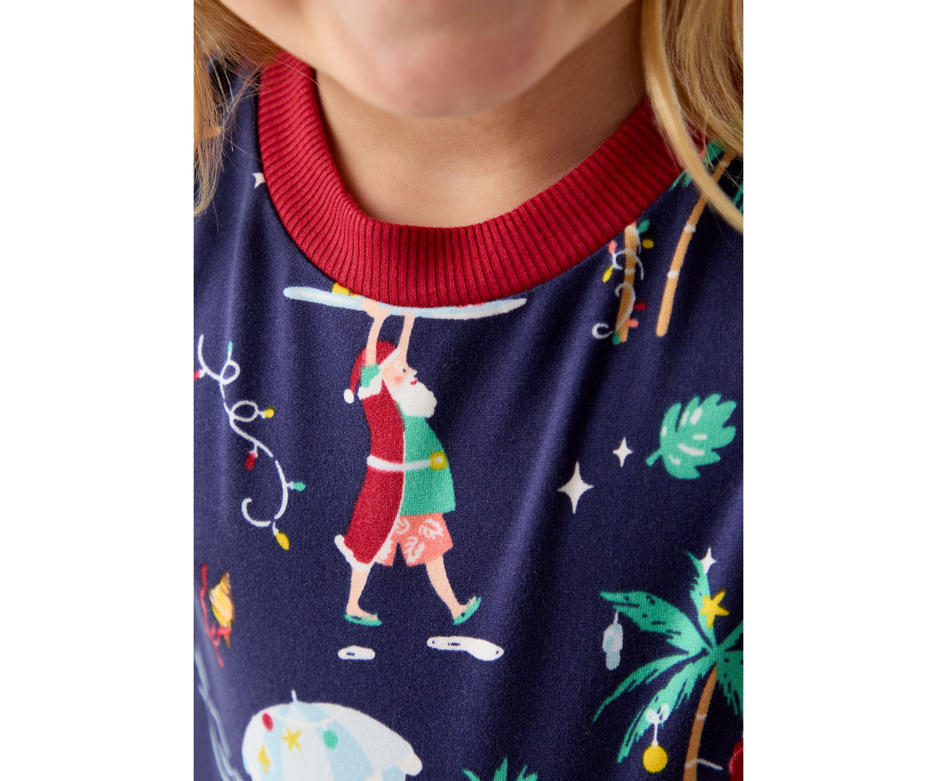 Unisex Big Kid Beachy Christmas Pajama Set