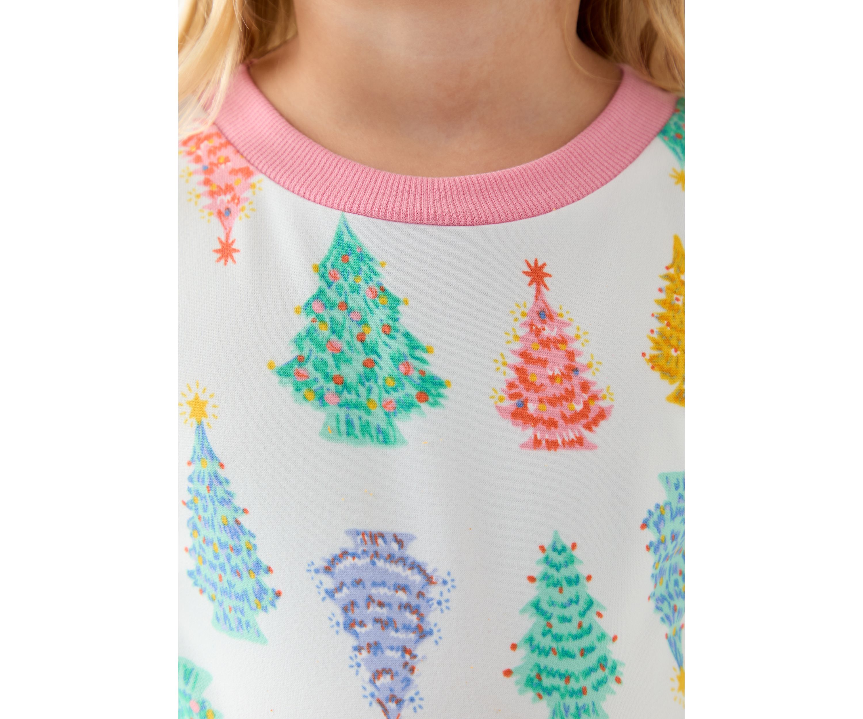   Unisex Big Kid Ballet Trees Pajama Set 